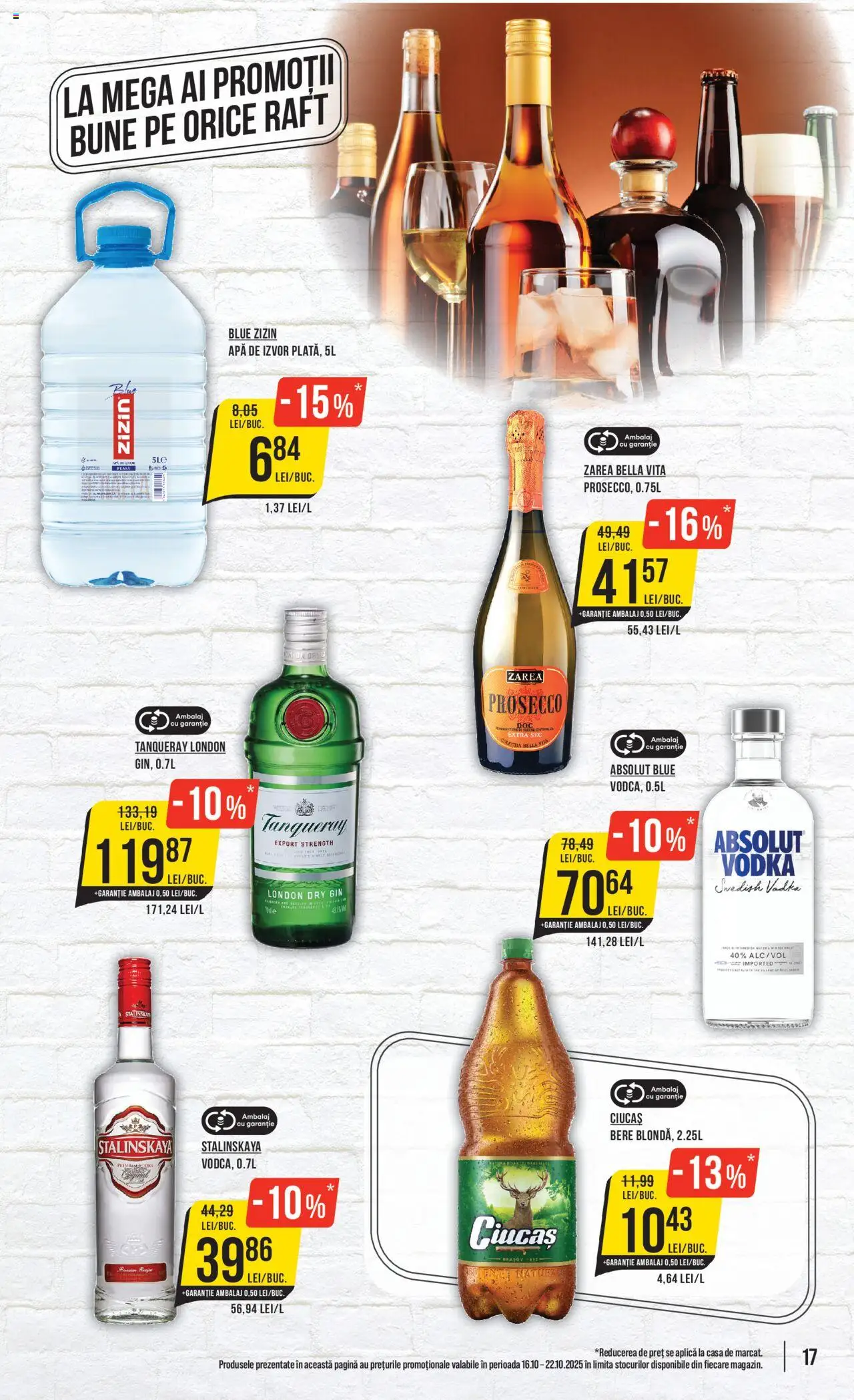 Catalog Mega Image 16 - 21 Octombrie 2025 | Pagina 17 | Produse: Raft, Prosecco, Vodka, Apă