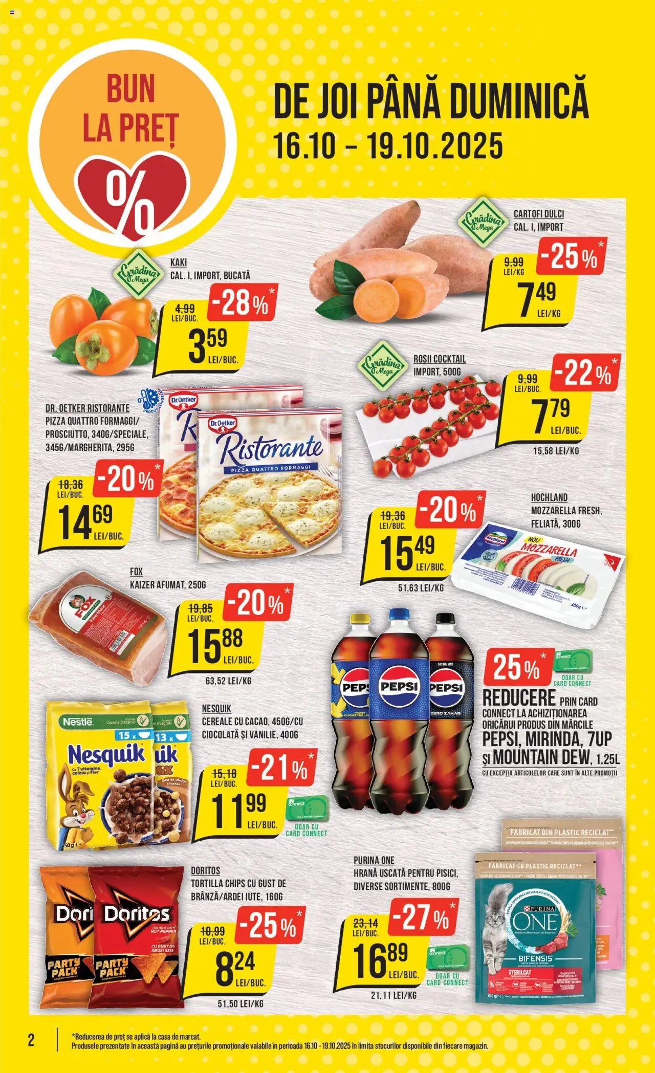 Catalog Mega Image 16 - 21 Octombrie 2025 | Pagina 2 | Produse: Pizza, Cereale, Cartofi, Zahăr