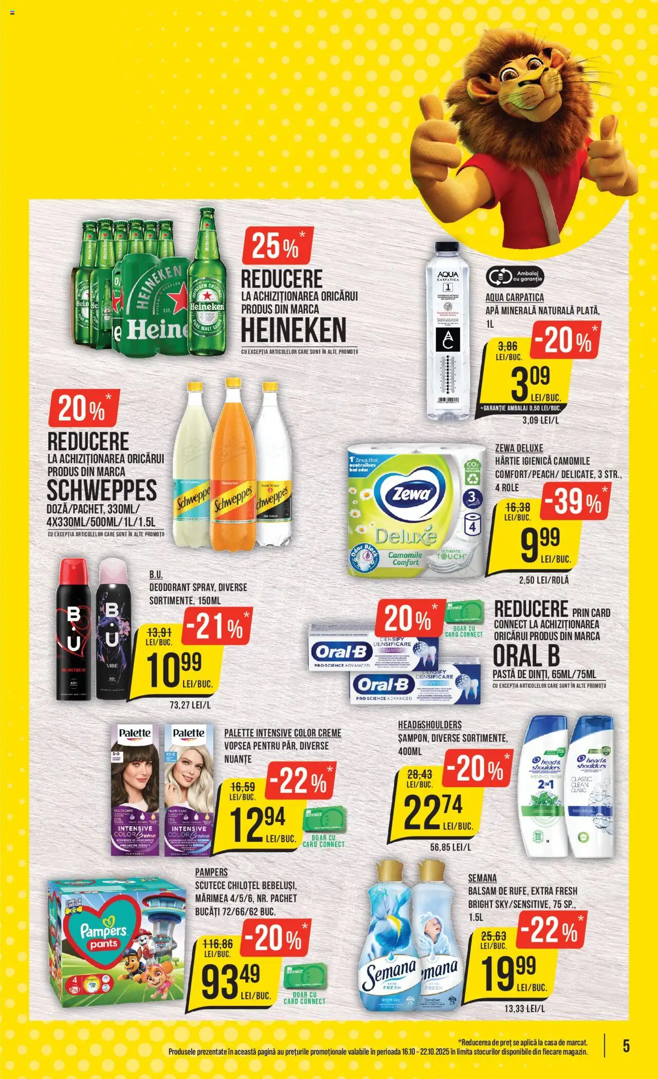 Catalog Mega Image 16 - 21 Octombrie 2025 | Pagina 5 | Produse: Vopsea, Role, Deodorant, Scutece