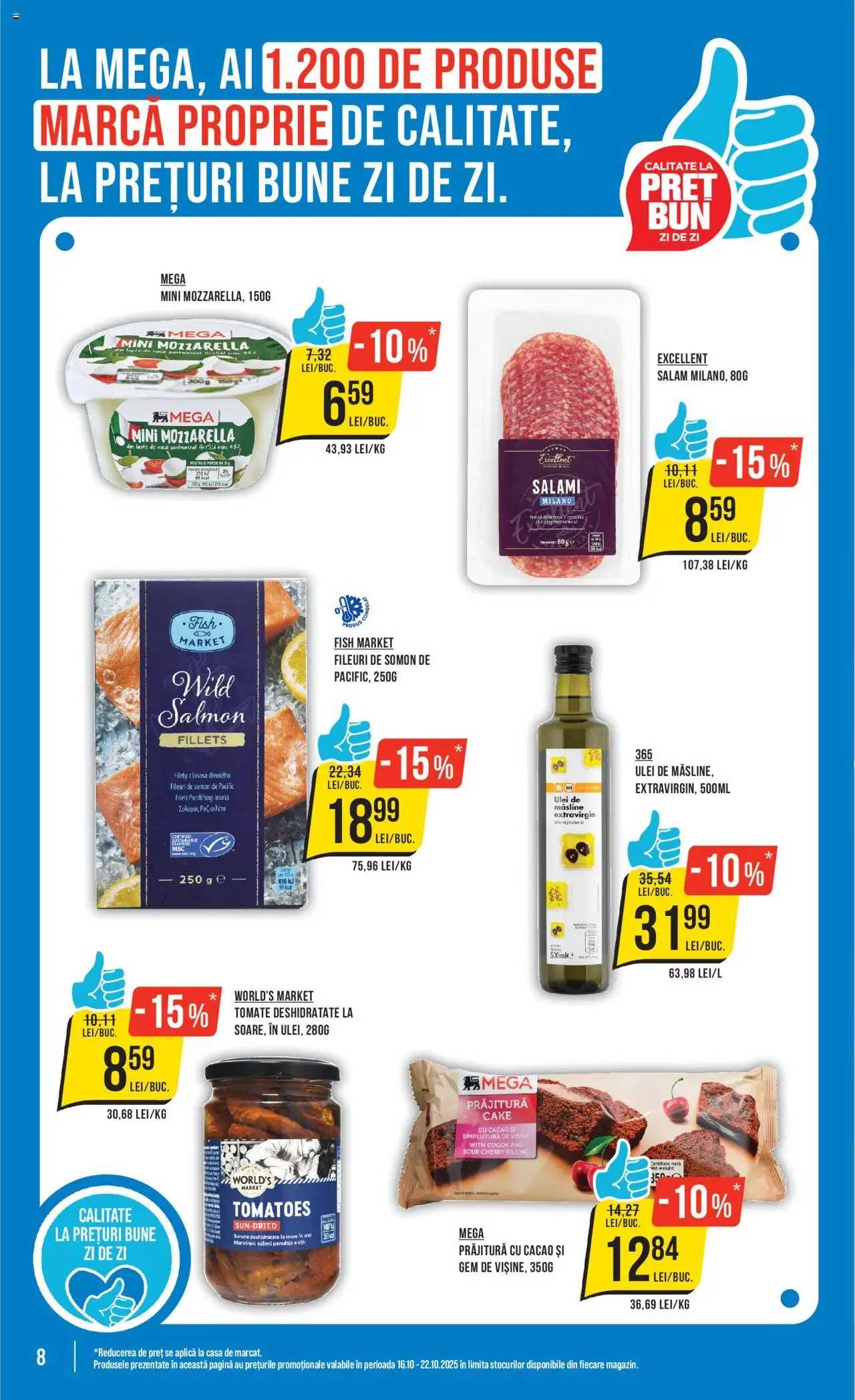 Catalog Mega Image 16 - 21 Octombrie 2025 | Pagina 8 | Produse: Lapte, Ulei, Salam, Cacao