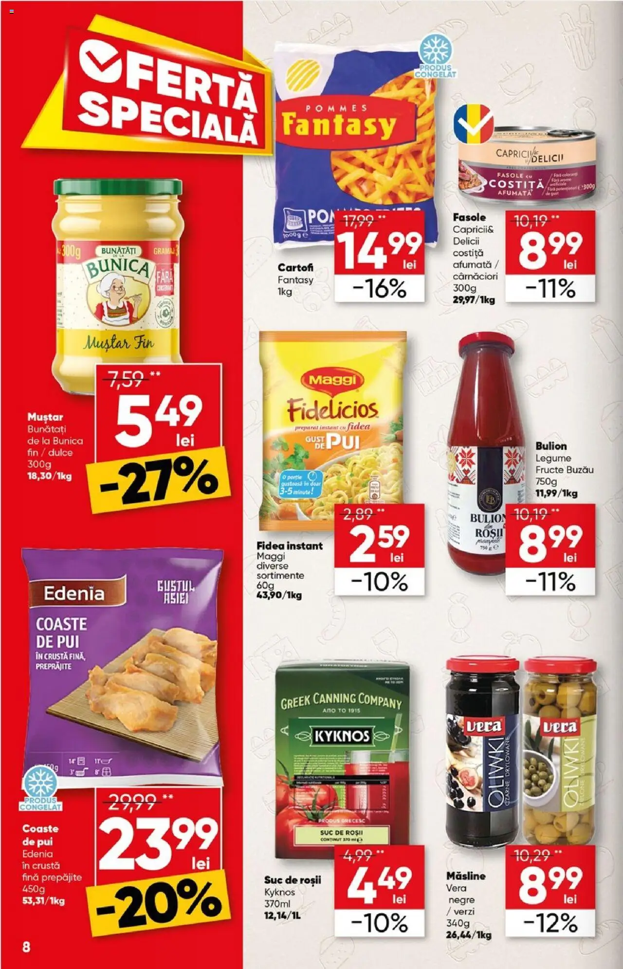 Catalog Profi 15 - 27 Octombrie 2025 | Pagina 8 | Produse: Măsline, Suc, Muștar, Legume