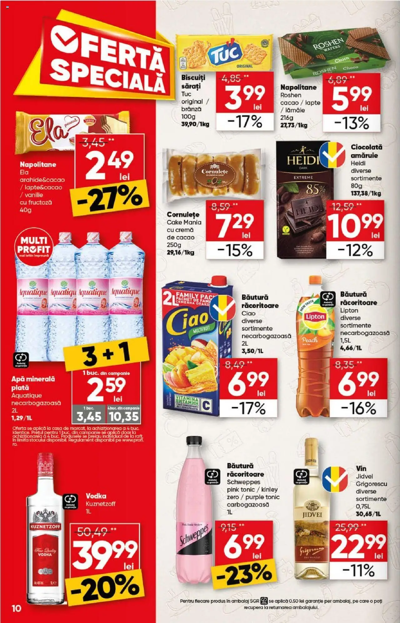 Catalog Profi 15 - 27 Octombrie 2025 | Pagina 10 | Produse: Yazı tahtası kalemi, Raft, Cornulețe, Apă