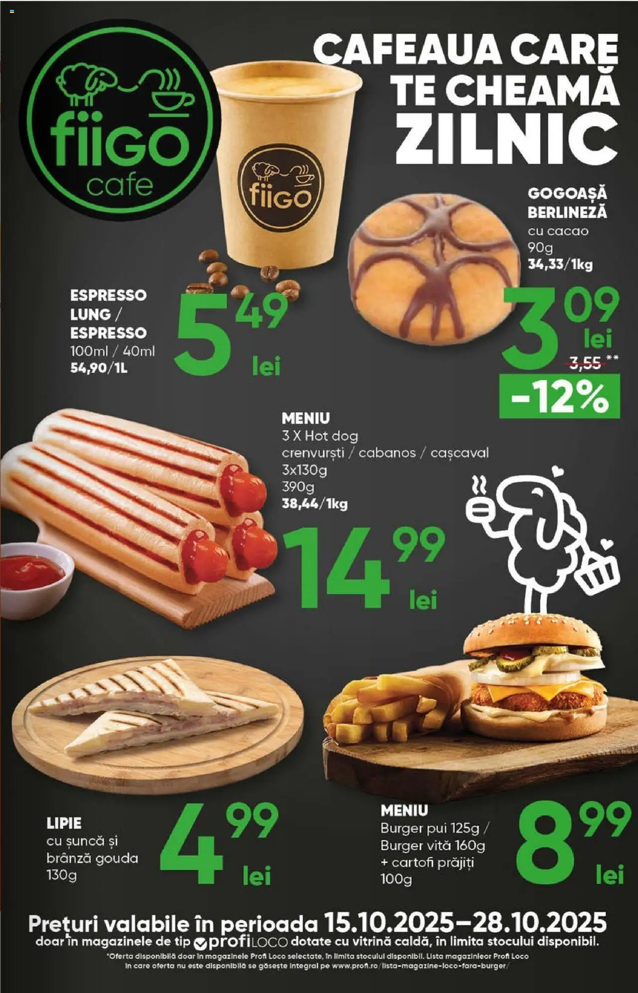 Catalog Profi 15 - 27 Octombrie 2025 | Pagina 13 | Produse: Hacıyatmaz Kedi Oyuncağı, Vitrină, Cacao, Burger