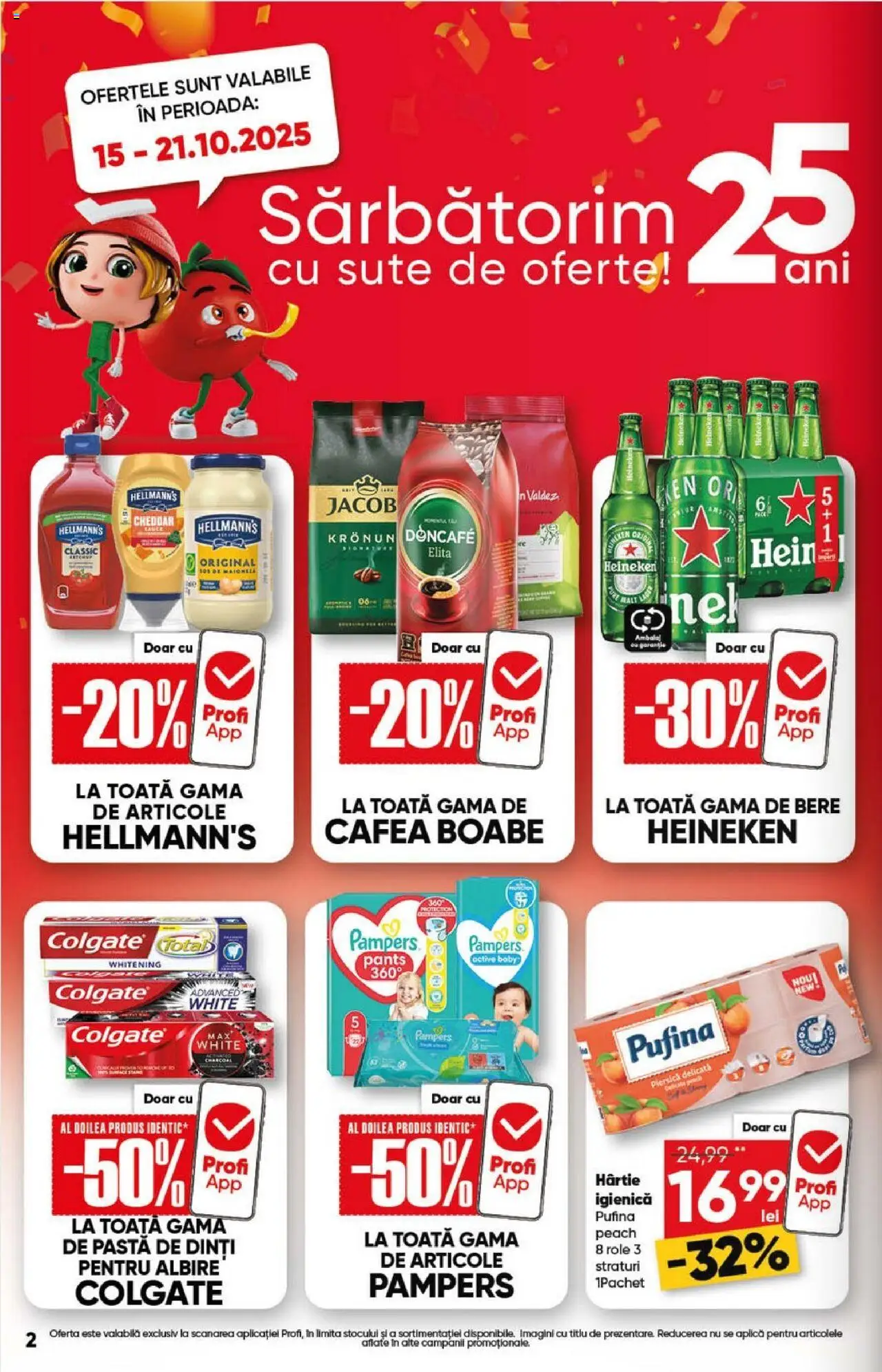 Catalog Profi 15 - 27 Octombrie 2025 | Pagina 2 | Produse: Piersică, Role, Bere, Pastă de dinți