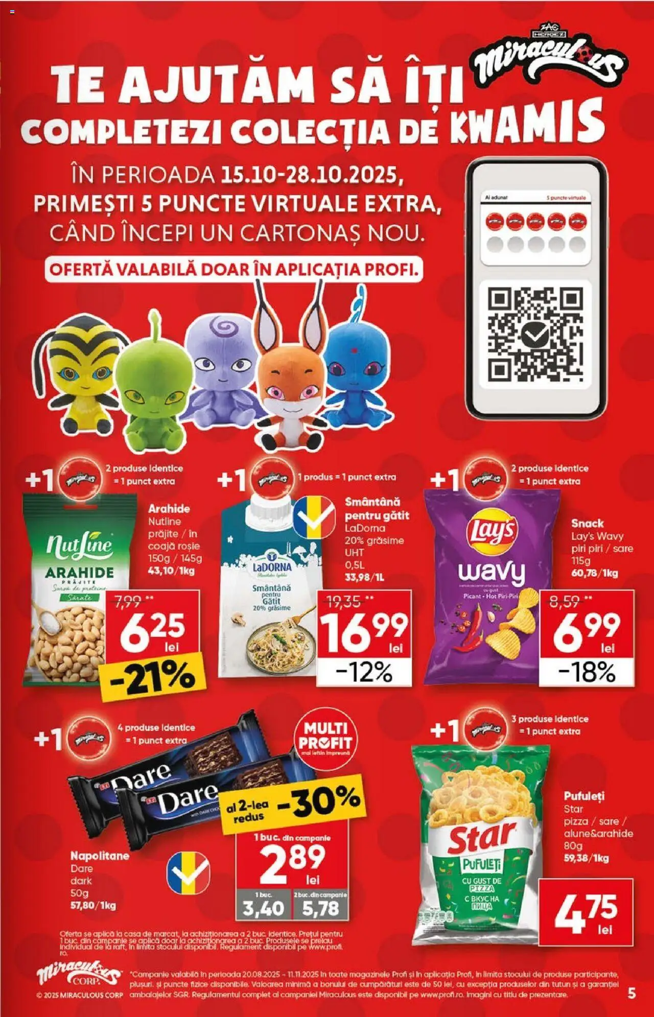 Catalog Profi 15 - 27 Octombrie 2025 | Pagina 5 | Produse: Napolitane, Alune, Smântână, Sare