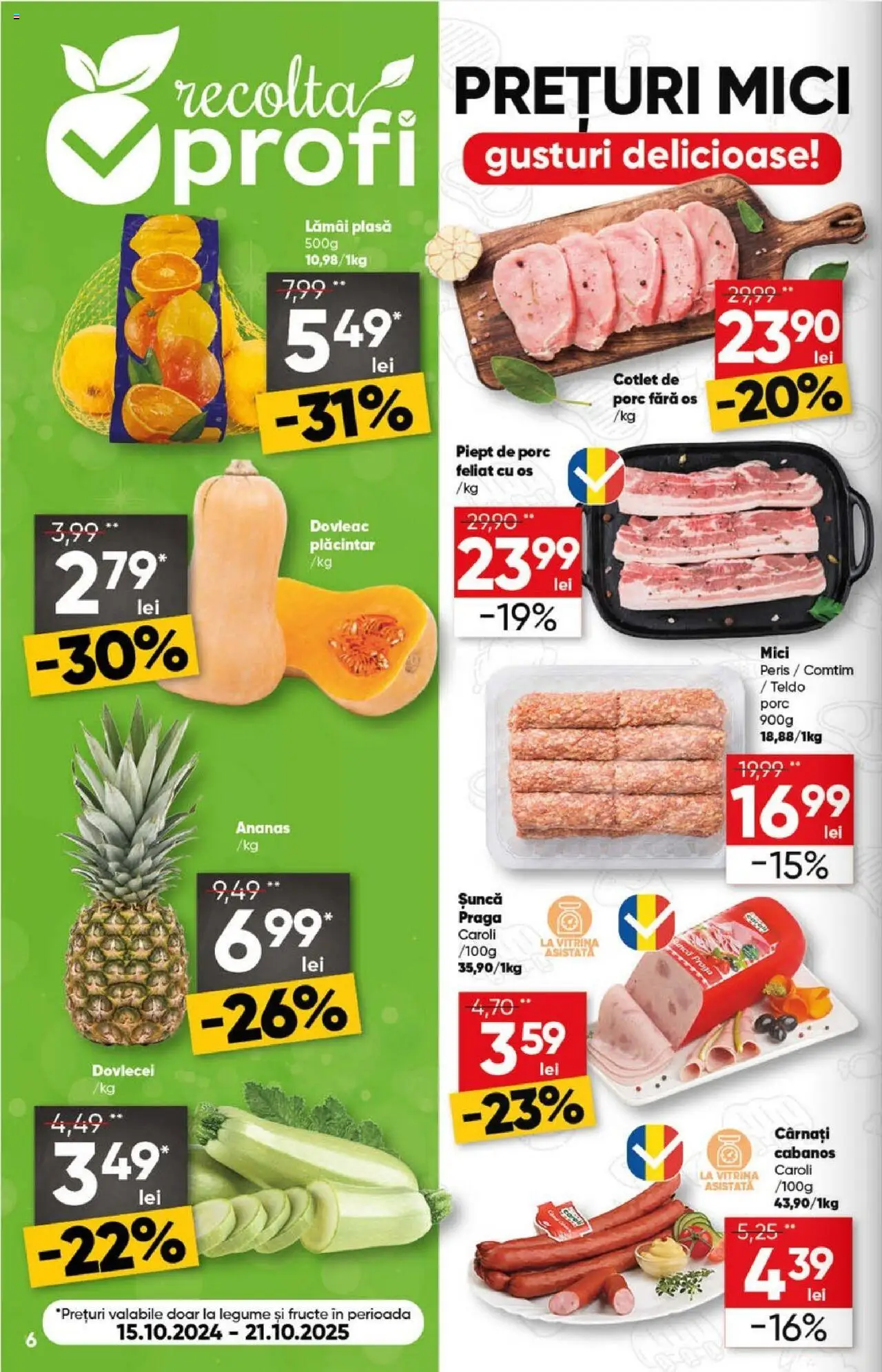 Catalog Profi 15 - 27 Octombrie 2025 | Pagina 6 | Produse: Dovleac, Lait de coco, Vitrină, Șuncă