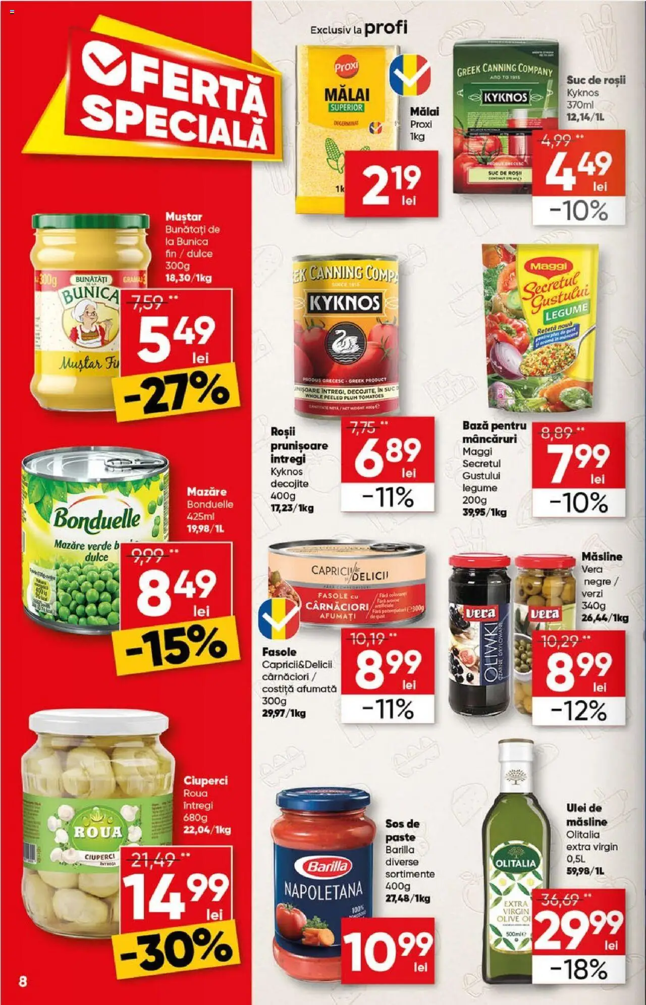 Catalog Profi 15 - 27 Octombrie 2025 | Pagina 8 | Produse: Mazăre, Ulei, Suc, Mălai
