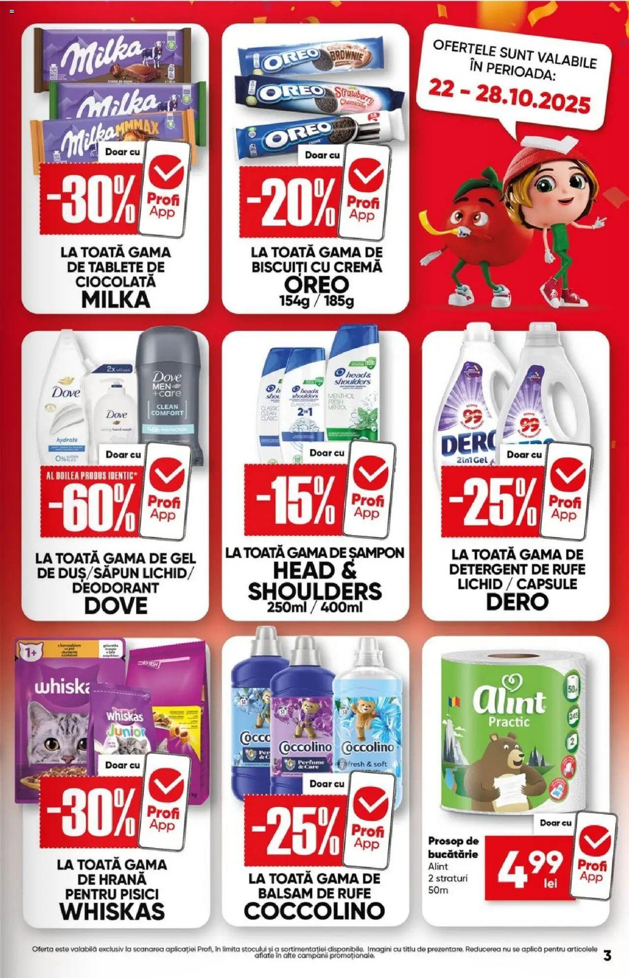Catalog Profi 15 - 27 Octombrie 2025 | Pagina 3 | Produse: Balsam, Cremă, Balsam de rufe, Biscuiți