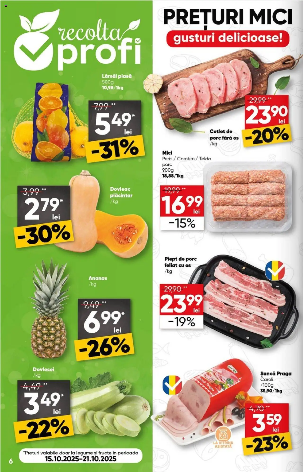 Catalog Profi 15 - 27 Octombrie 2025 | Pagina 6 | Produse: Dovleac, Lait de coco, Mici, Ananas