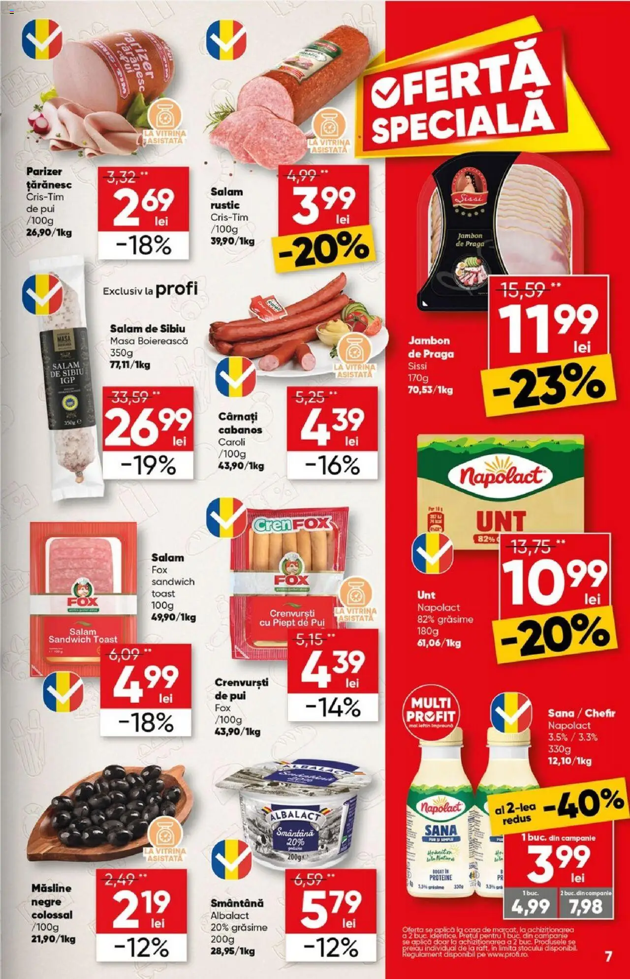 Catalog Profi 15 - 27 Octombrie 2025 | Pagina 7 | Produse: Masă, Vitrină, Crenvurști, Cârnați