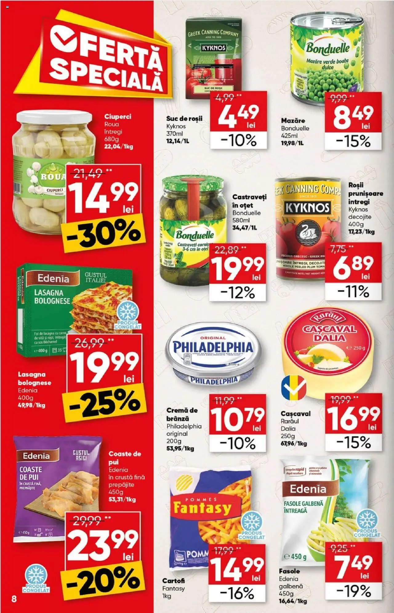 Catalog Profi 15 - 27 Octombrie 2025 | Pagina 8 | Produse: Lasagna, Ciuperci, Cremă, Oțet