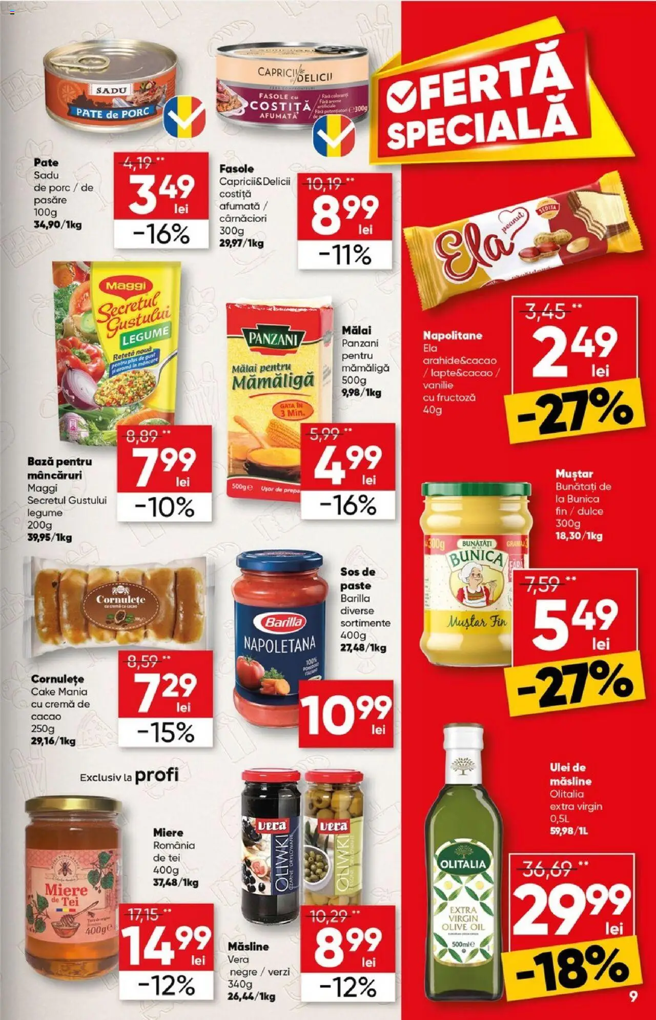 Catalog Profi 15 - 27 Octombrie 2025 | Pagina 9 | Produse: Cremă, Muștar, Mălai, Cornulețe
