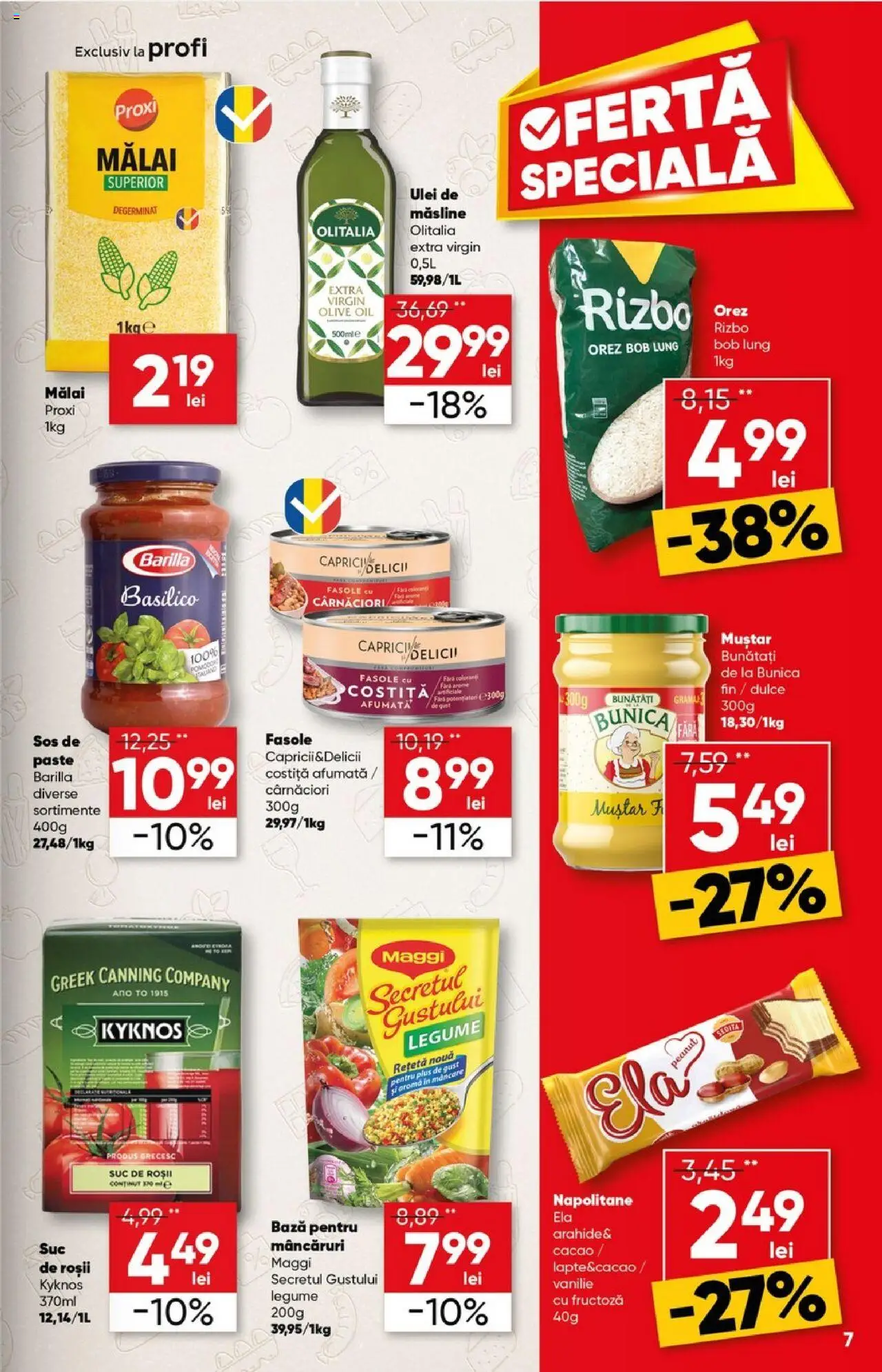 Catalog Profi 15 - 27 Octombrie 2025 | Pagina 7 | Produse: Napolitane, Ulei, Orez, Paste