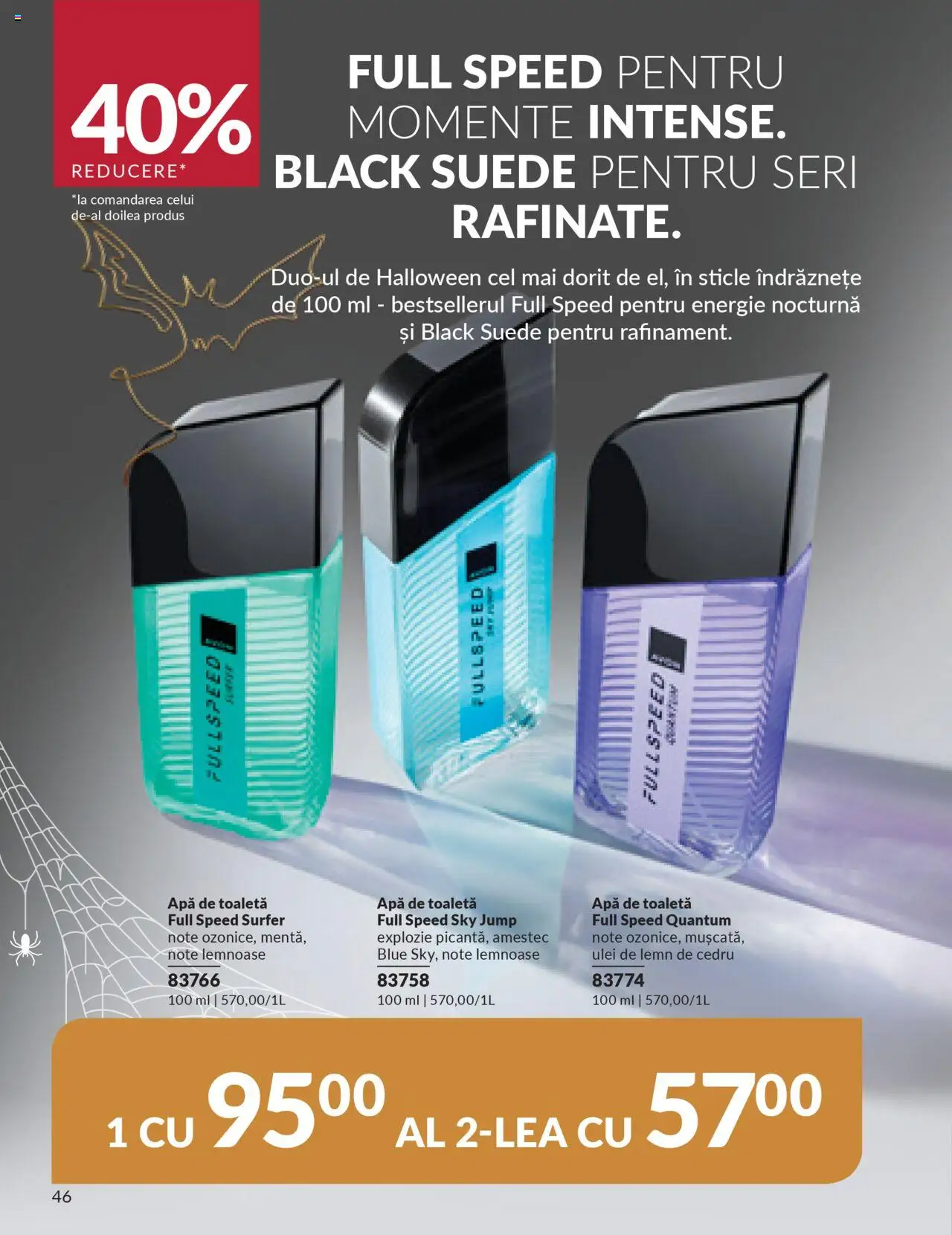 Catalog Avon 14 - 30 Octombrie 2025 | Pagina 46 | Produse: Toaletă, Apă de toaletă, Ulei, Apă