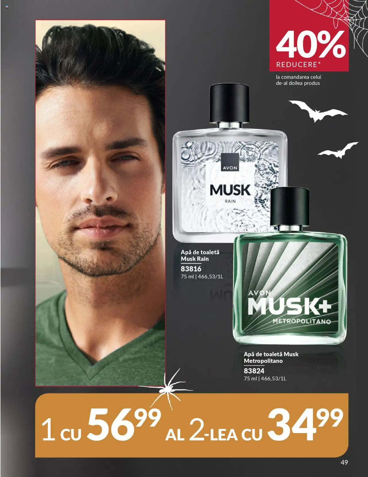 Catalog Avon 14 - 30 Octombrie 2025 | Pagina 49 | Produse: Toaletă, Apă de toaletă, Apă
