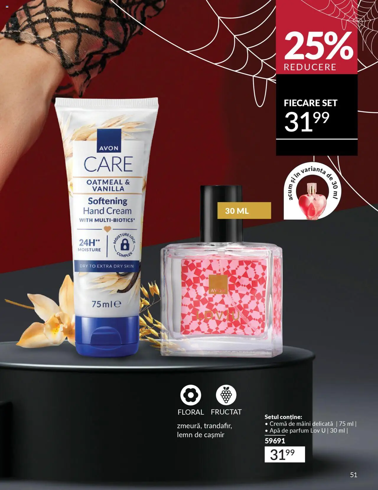 Catalog Avon 14 - 30 Octombrie 2025 | Pagina 51 | Produse: Apă de parfum, Parfum, Cremă, Cremă de mâini