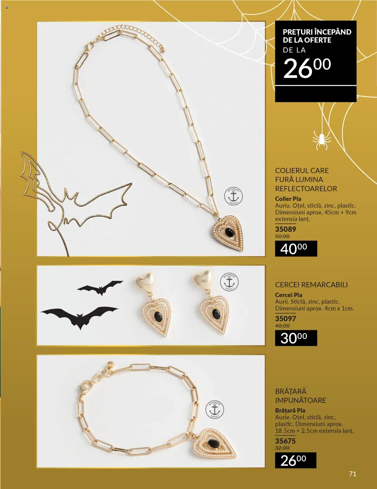 Catalog Avon 14 - 30 Octombrie 2025 | Pagina 71 | Produse: Tavuk suyu, Cercei, Colier, Brățară