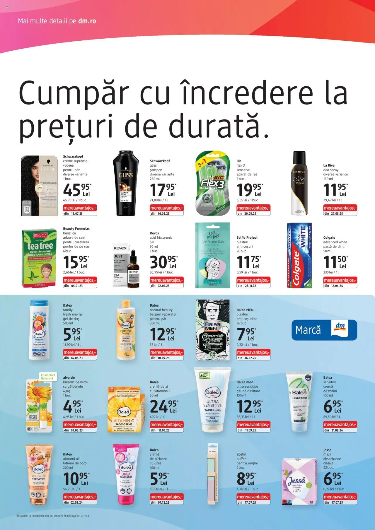 Catalog DM Drogerie Markt 16 Octombrie - 17 Noiembrie 2025 | Pagina 2 | Produse: Aparat De Ras, Vopsea, Cremă de mâini, Absorbante