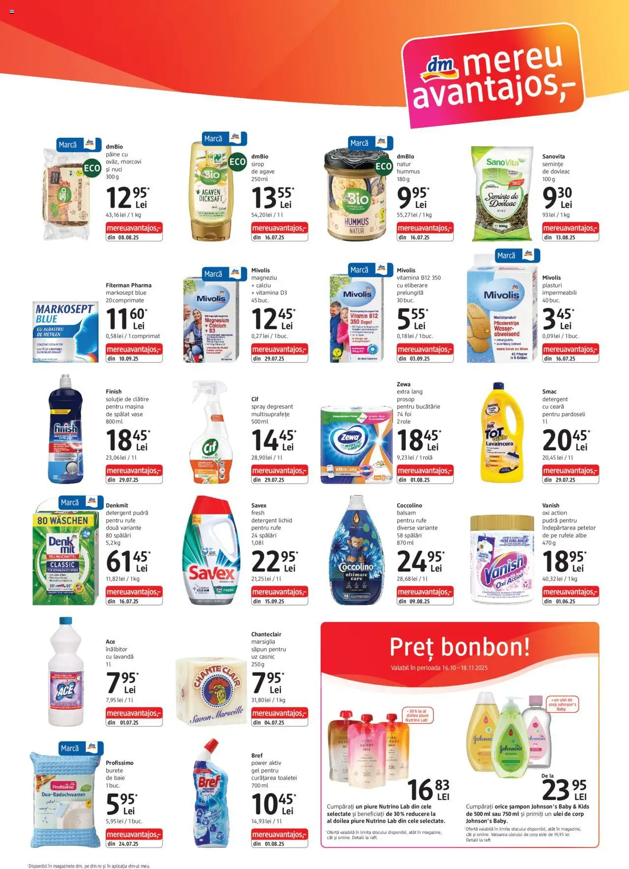 Catalog DM Drogerie Markt 16 Octombrie - 17 Noiembrie 2025 | Pagina 3 | Produse: Ulei de corp, Mașină De Spălat, Mașină De Spălat Vase, Sirop de agave