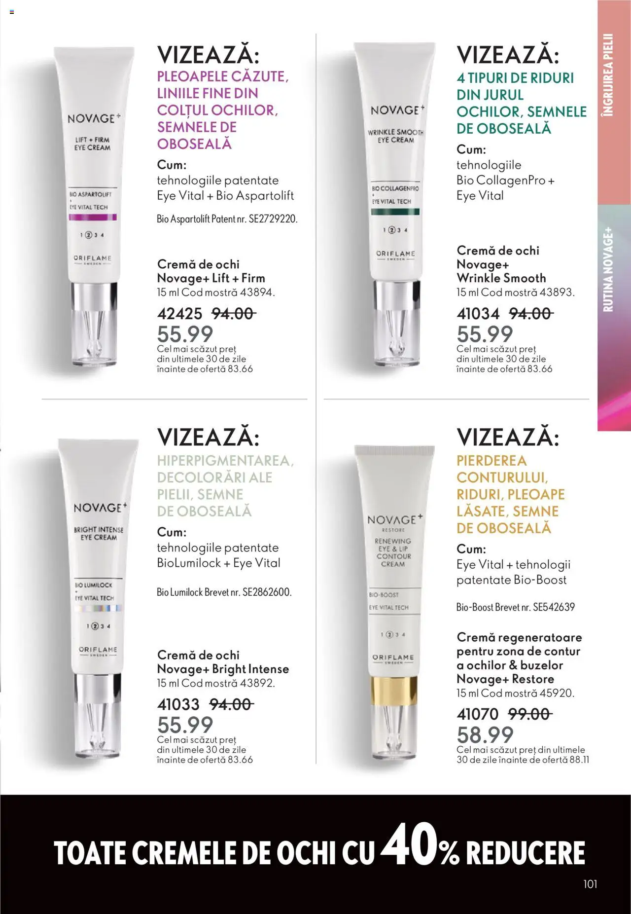 Catalog Oriflame 12 Noiembrie - 1 Decembrie 2025 | Pagina 101 | Produse: Şerit ödül, Cremă