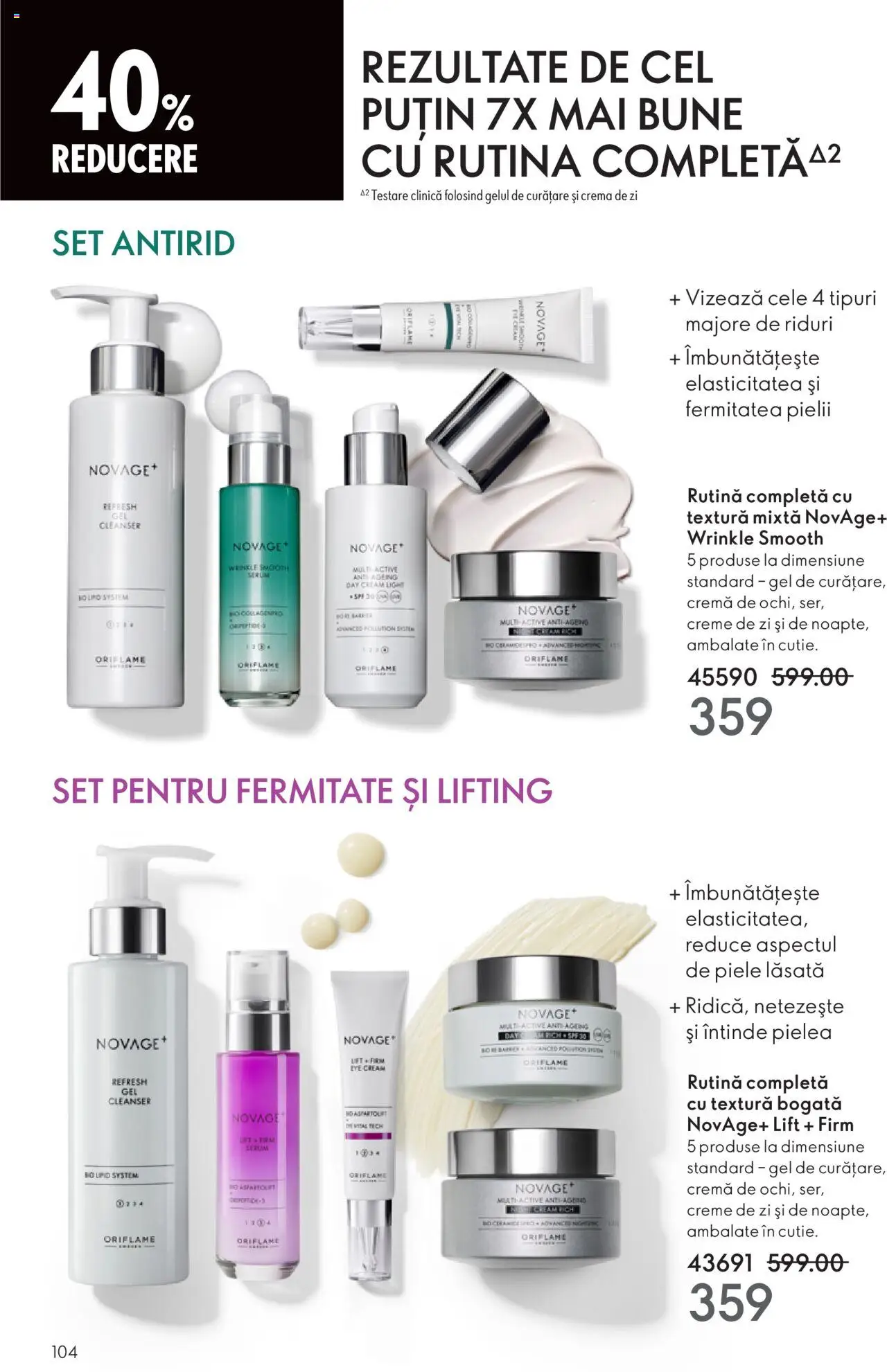 Catalog Oriflame 12 Noiembrie - 1 Decembrie 2025 | Pagina 104 | Produse: Serum, Cremă de zi, Gel de curățare, Cremă