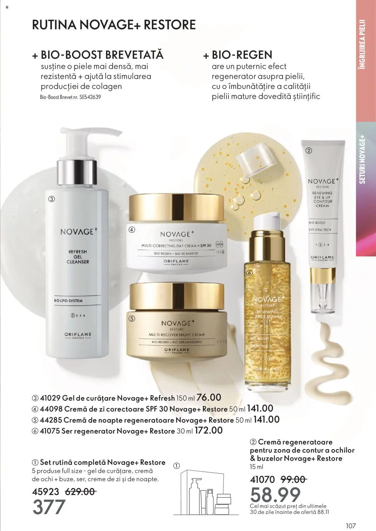 Catalog Oriflame 12 Noiembrie - 1 Decembrie 2025 | Pagina 107 | Produse: Serum, Cremă de zi, Cremă de noapte, Cremă