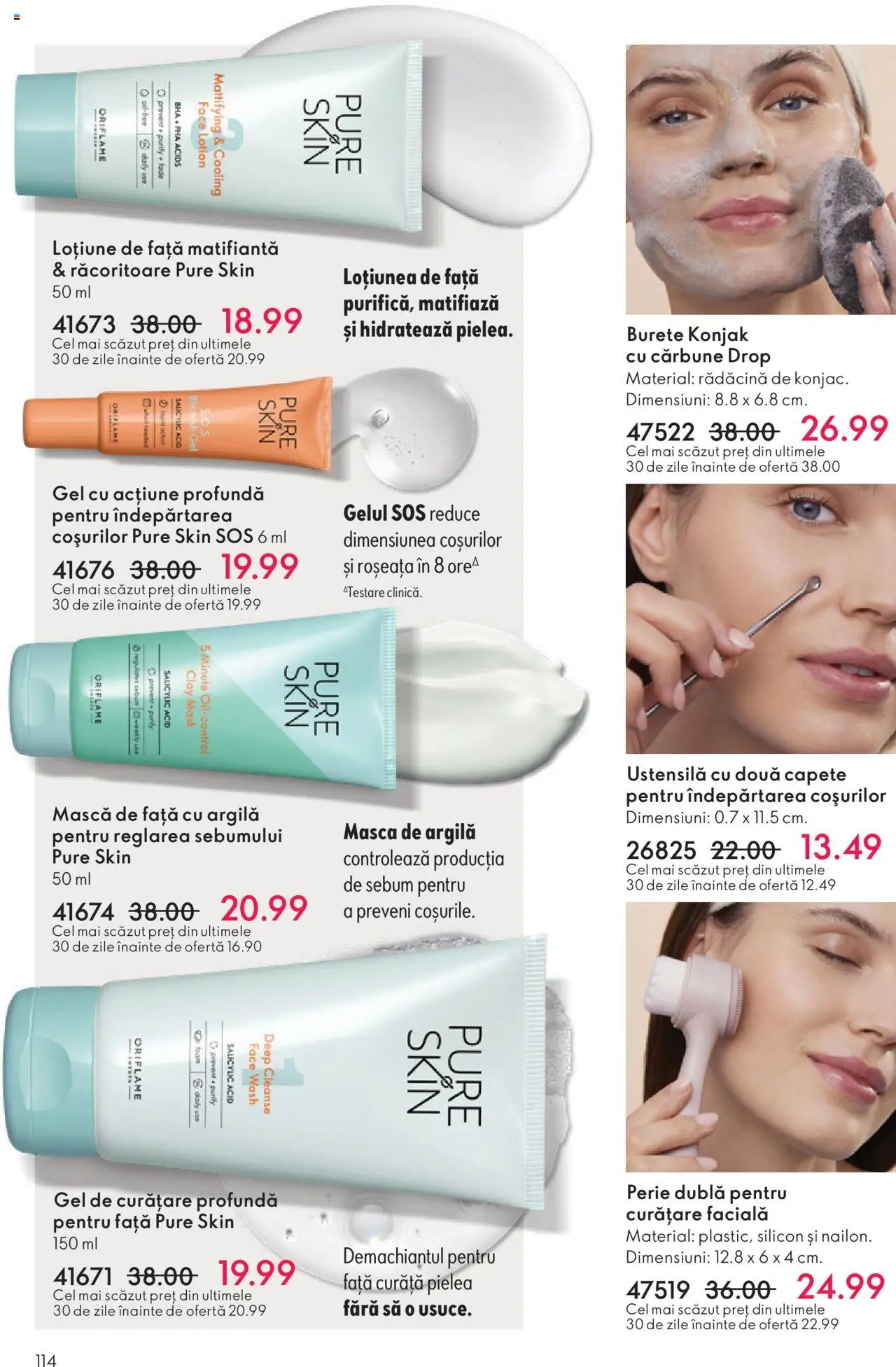 Catalog Oriflame 12 Noiembrie - 1 Decembrie 2025 | Pagina 114 | Produse: Gel de curățare, Perie, Burete, Sos