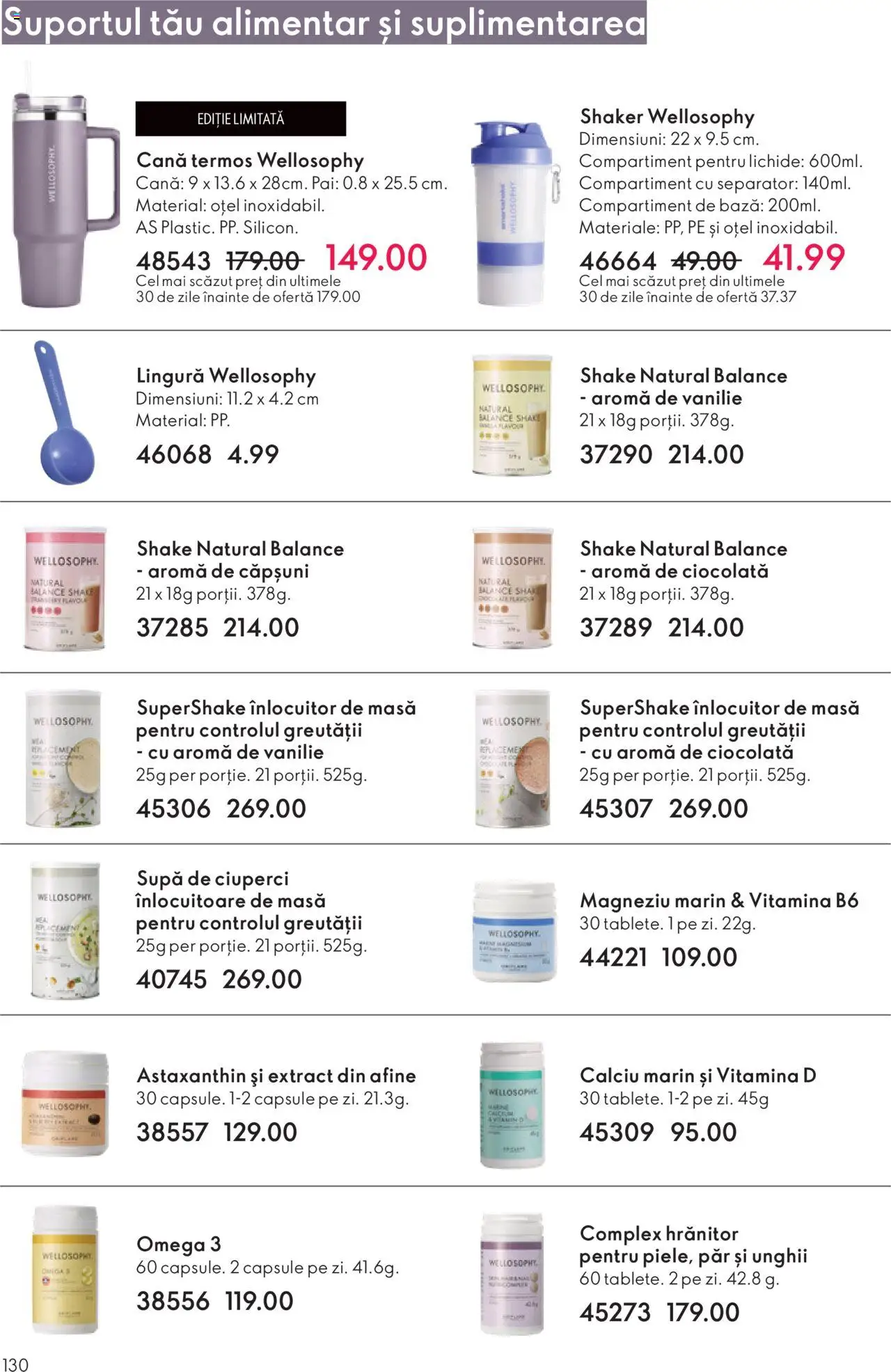 Catalog Oriflame 12 Noiembrie - 1 Decembrie 2025 | Pagina 130 | Produse: Masă, Ciuperci, Căpșuni, Shake