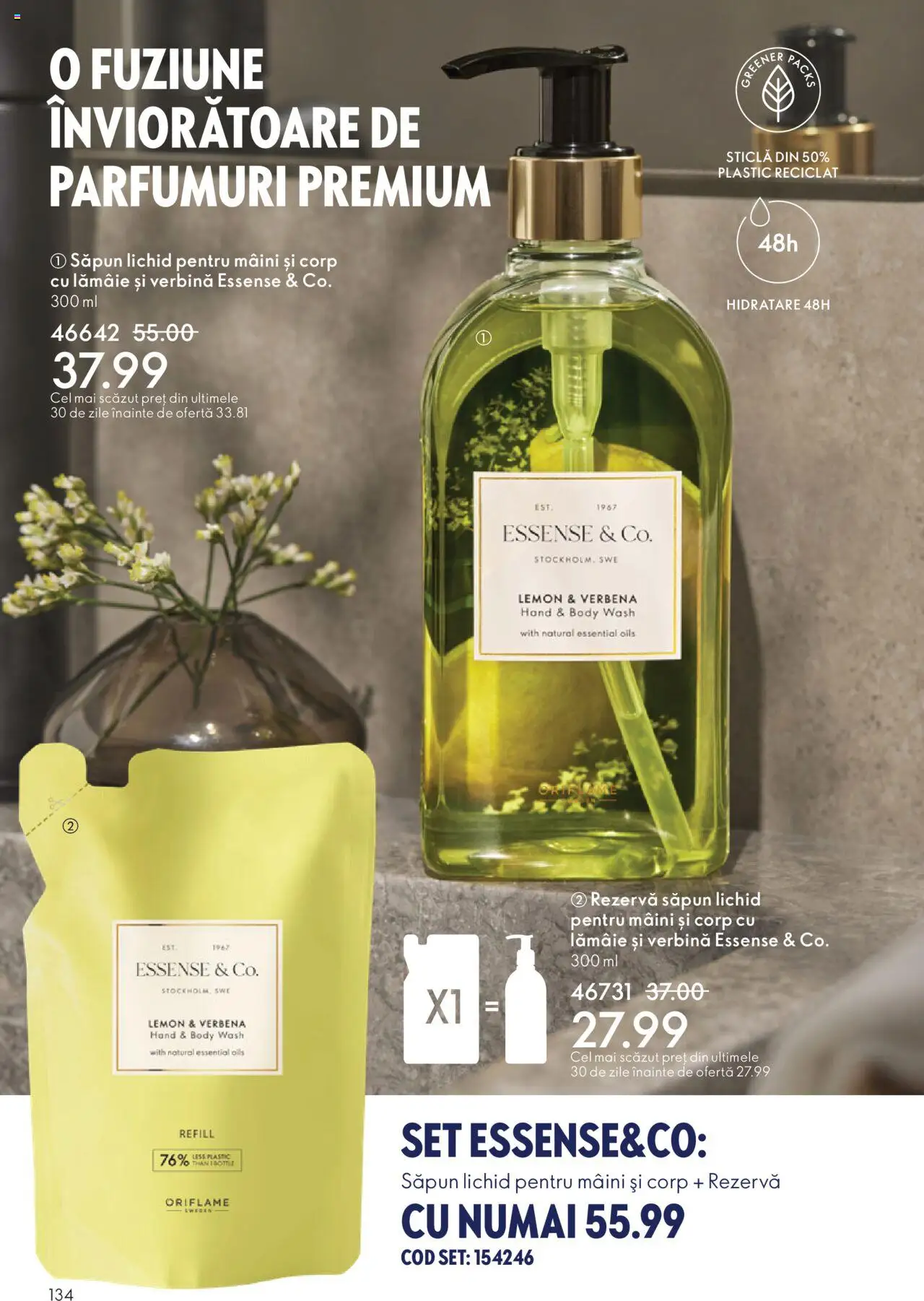 Catalog Oriflame 12 Noiembrie - 1 Decembrie 2025 | Pagina 134 | Produse: Body, Săpun lichid, Rezervă săpun, Lămâie