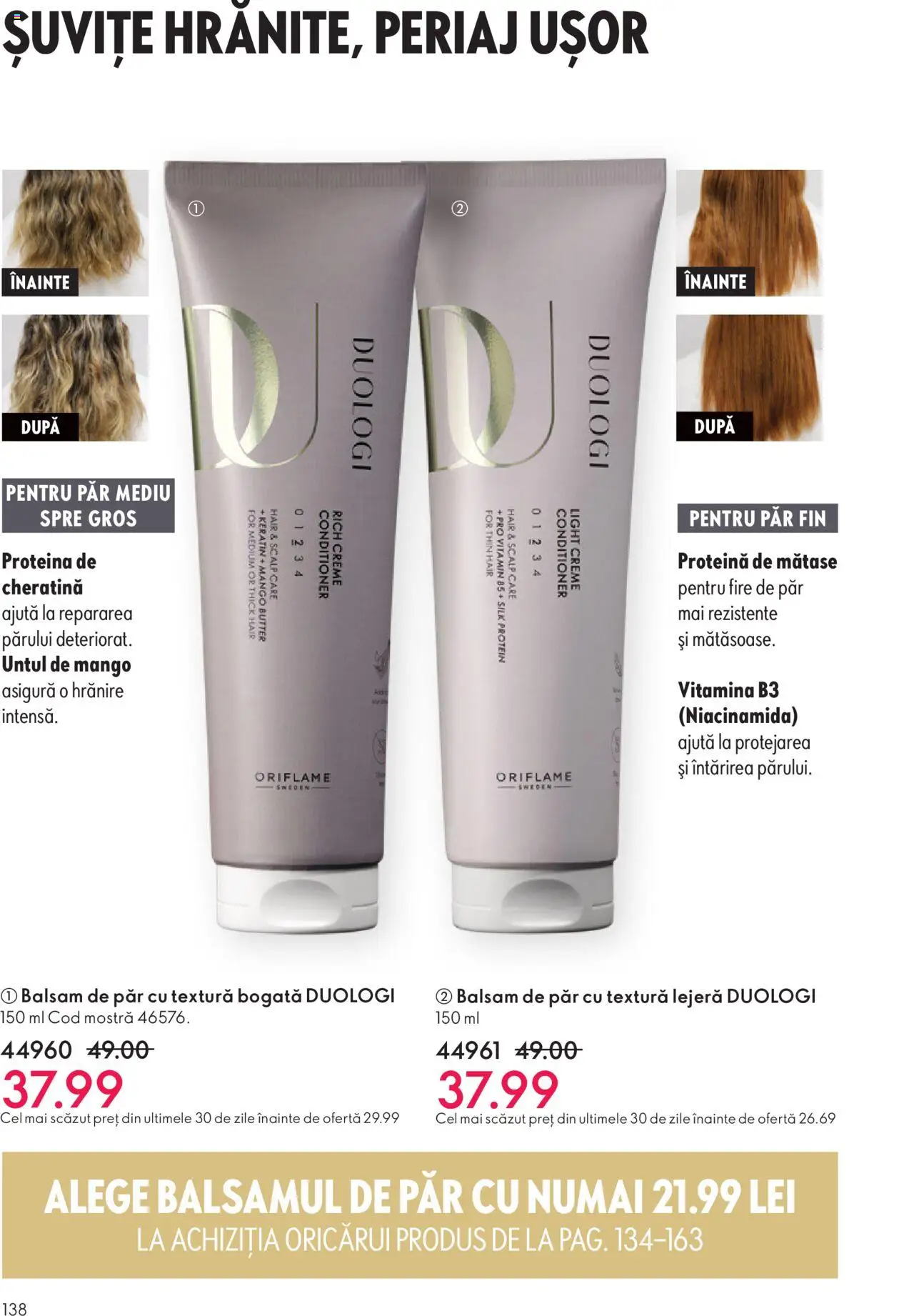 Catalog Oriflame 12 Noiembrie - 1 Decembrie 2025 | Pagina 138 | Produse: Balsam, Balsam de păr, Mango