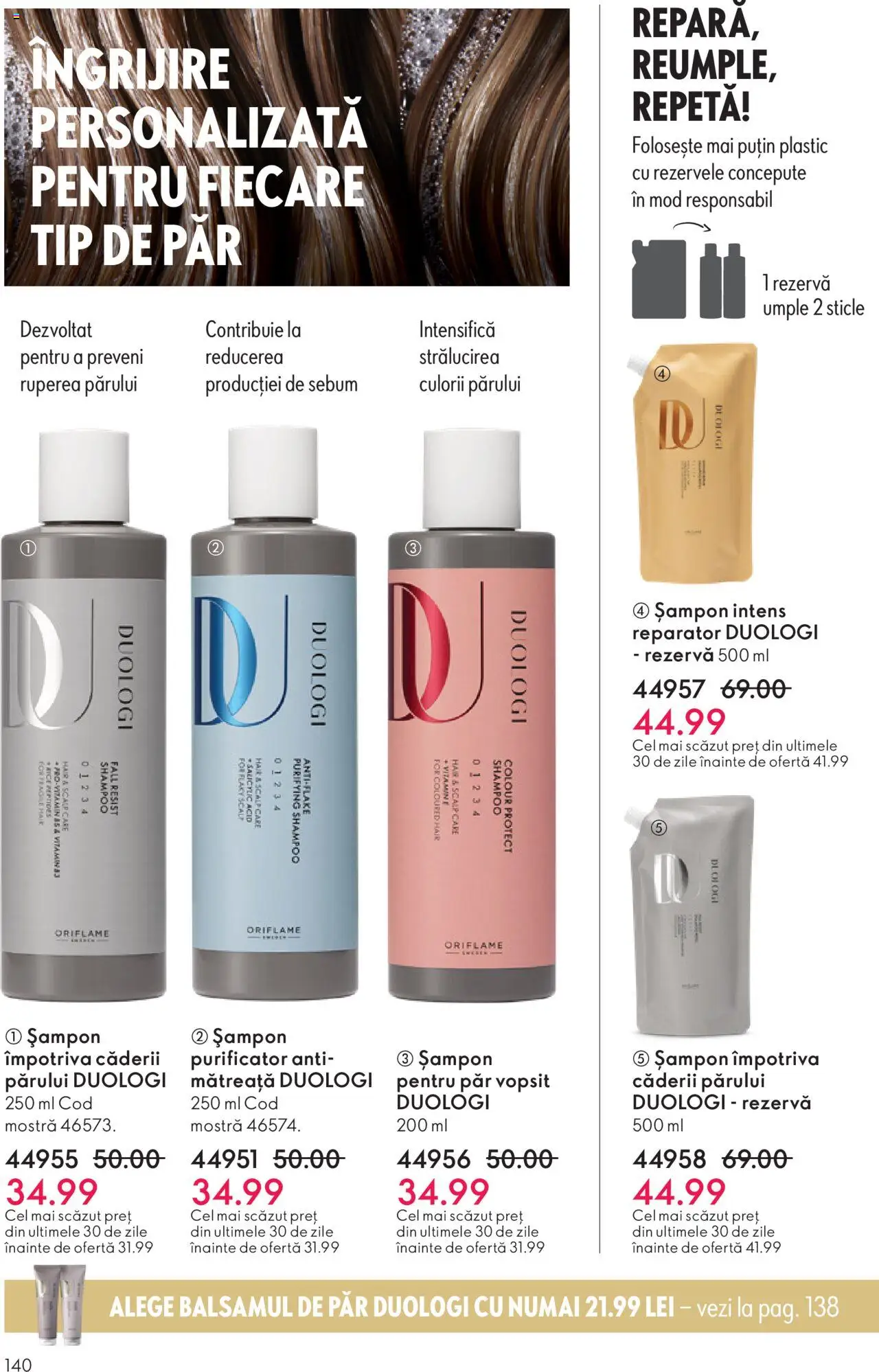 Catalog Oriflame 12 Noiembrie - 1 Decembrie 2025 | Pagina 140 | Produse: Șampon
