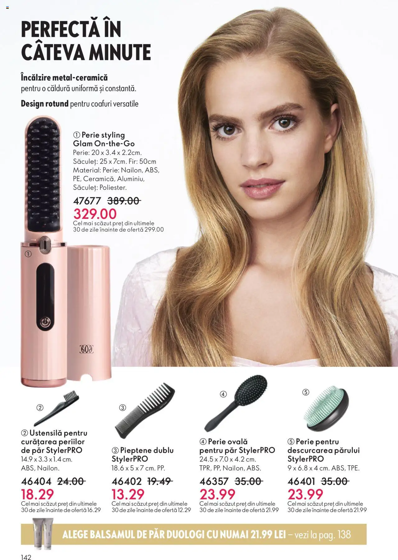 Catalog Oriflame 12 Noiembrie - 1 Decembrie 2025 | Pagina 142 | Produse: Pieptene, Perie