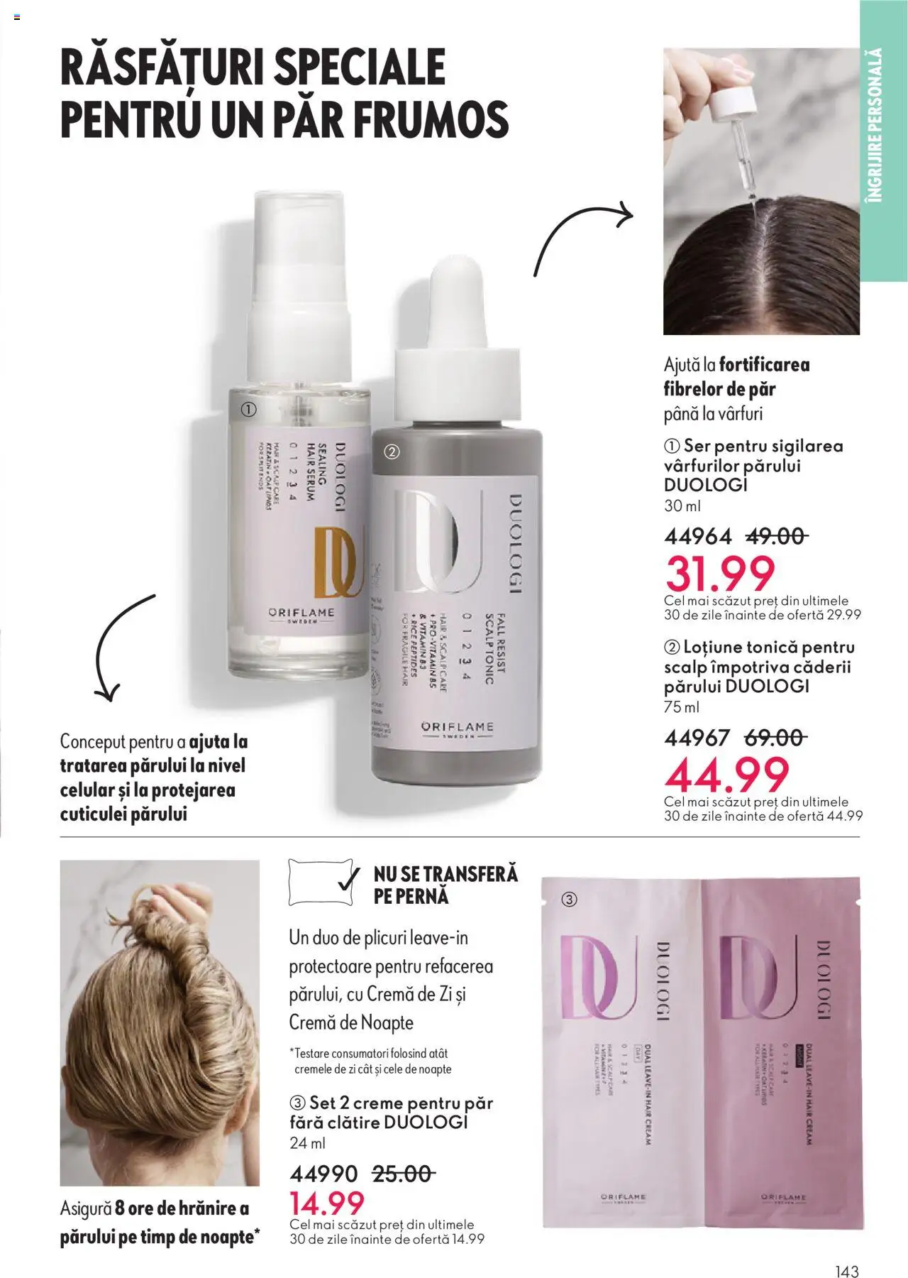 Catalog Oriflame 12 Noiembrie - 1 Decembrie 2025 | Pagina 143 | Produse: Loțiune tonică, Serum, Cremă de noapte, Pernă