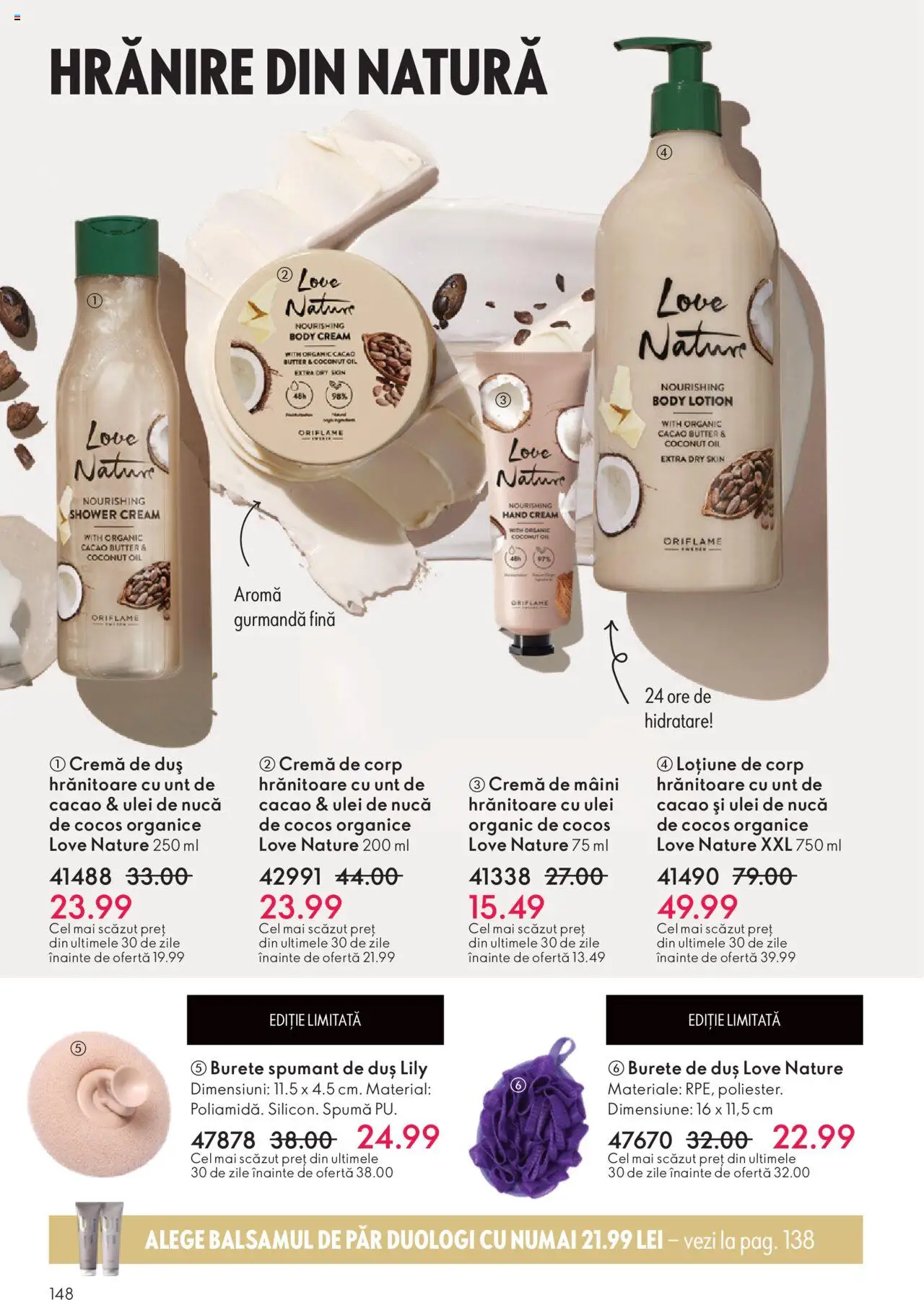 Catalog Oriflame 12 Noiembrie - 1 Decembrie 2025 | Pagina 148 | Produse: Body, Duș, Unt, Cremă