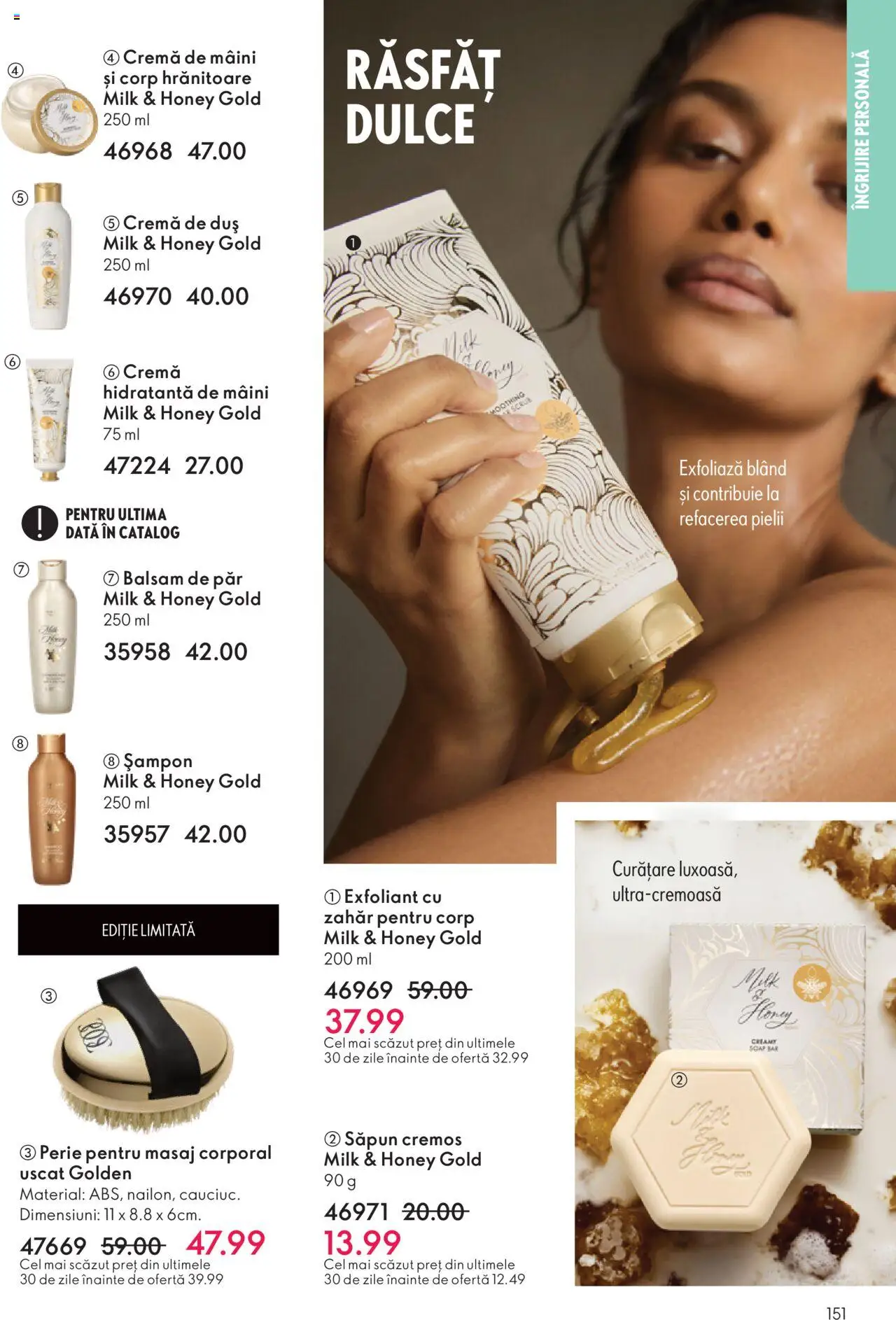 Catalog Oriflame 12 Noiembrie - 1 Decembrie 2025 | Pagina 151 | Produse: Exfoliant, Scrub, Balsam de păr, Cremă