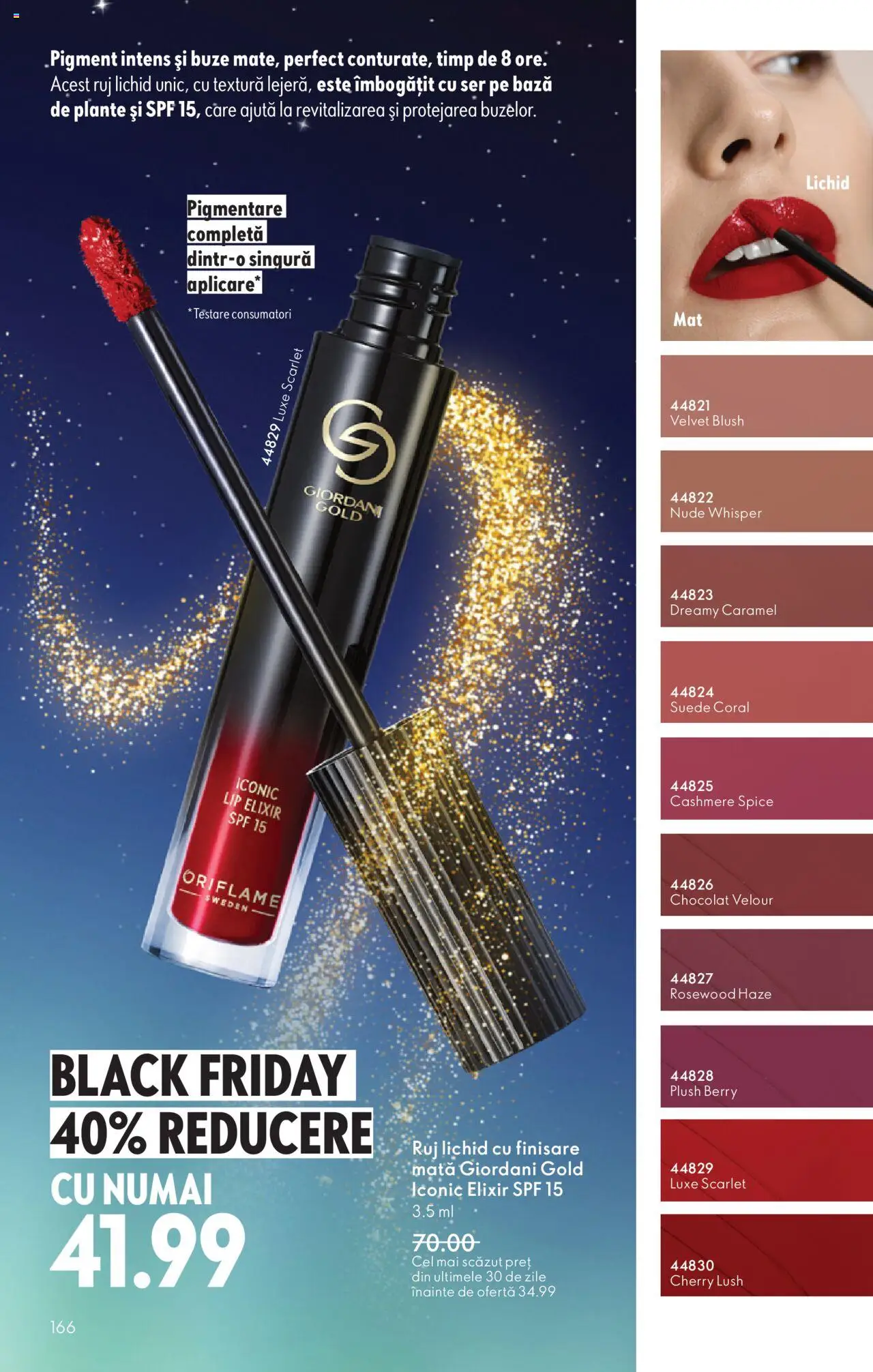 Catalog Oriflame 12 Noiembrie - 1 Decembrie 2025 | Pagina 166 | Produse: Elixir, Blush, Ruj