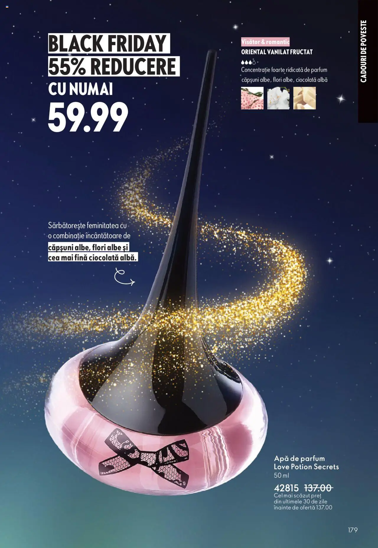 Catalog Oriflame 12 Noiembrie - 1 Decembrie 2025 | Pagina 179 | Produse: Parfum, Ciocolată, Căpșuni, Apă
