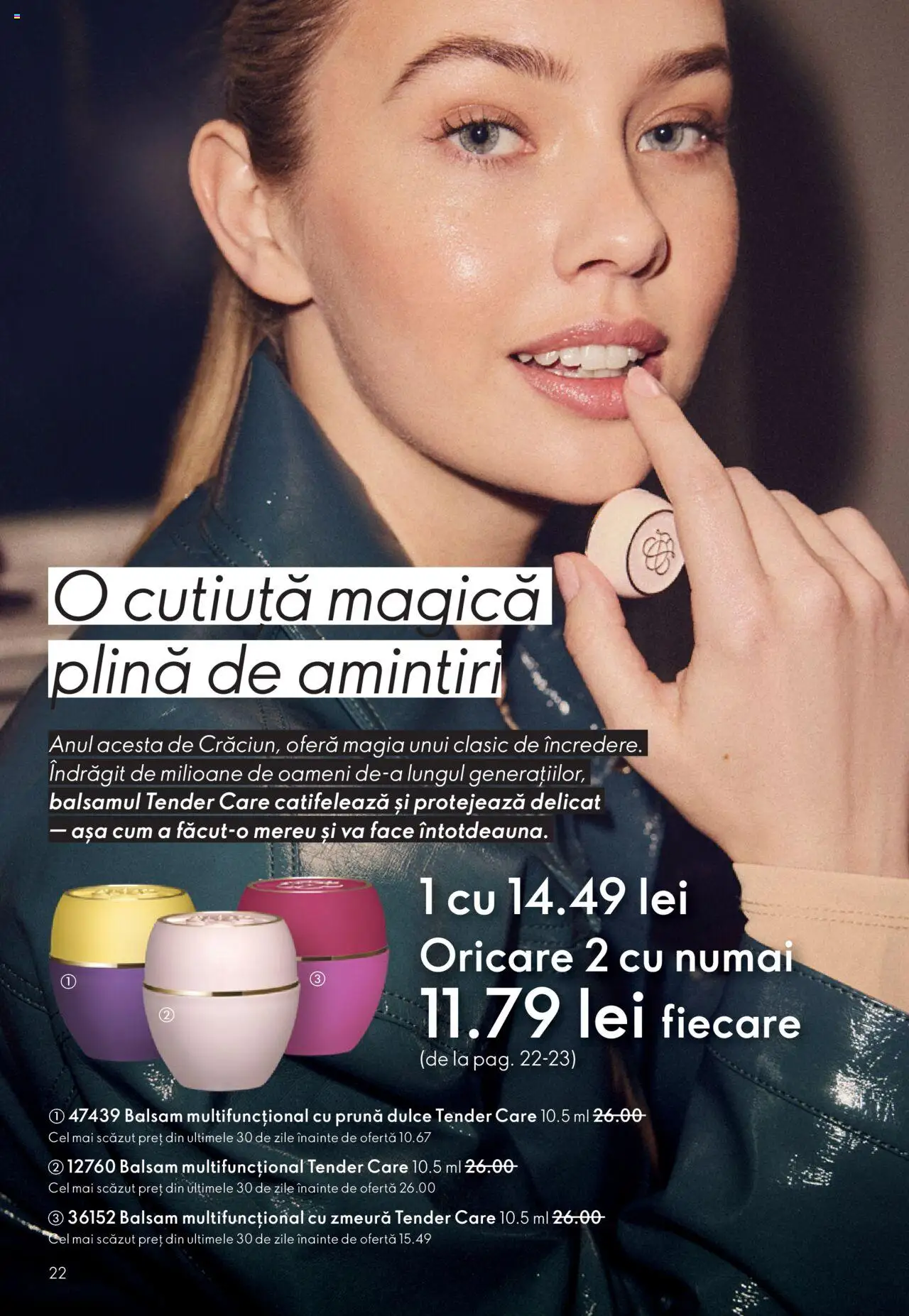 Catalog Oriflame 12 Noiembrie - 1 Decembrie 2025 | Pagina 22 | Produse: Zmeură, Balsam