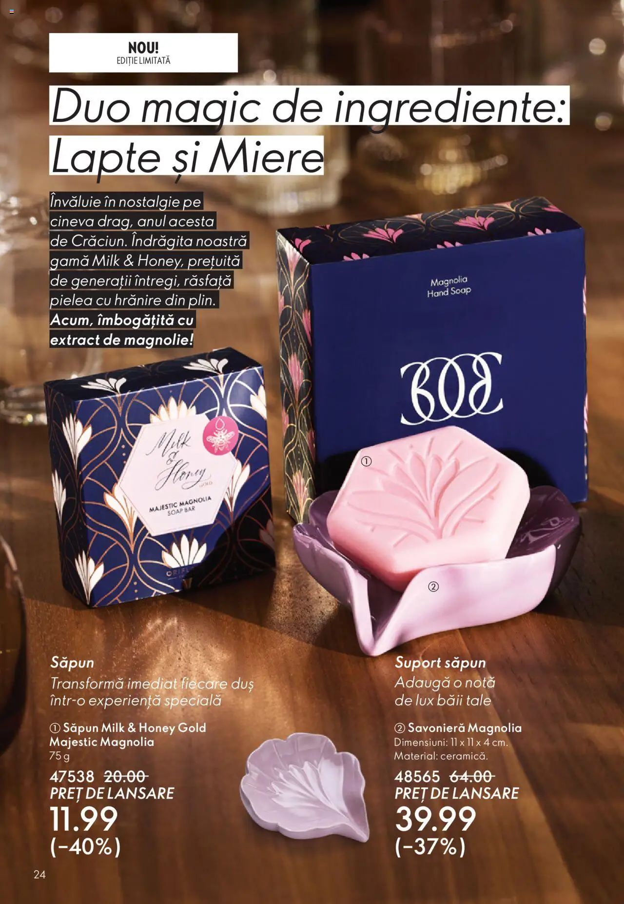 Catalog Oriflame 12 Noiembrie - 1 Decembrie 2025 | Pagina 24 | Produse: Duș, Lapte, Săpun