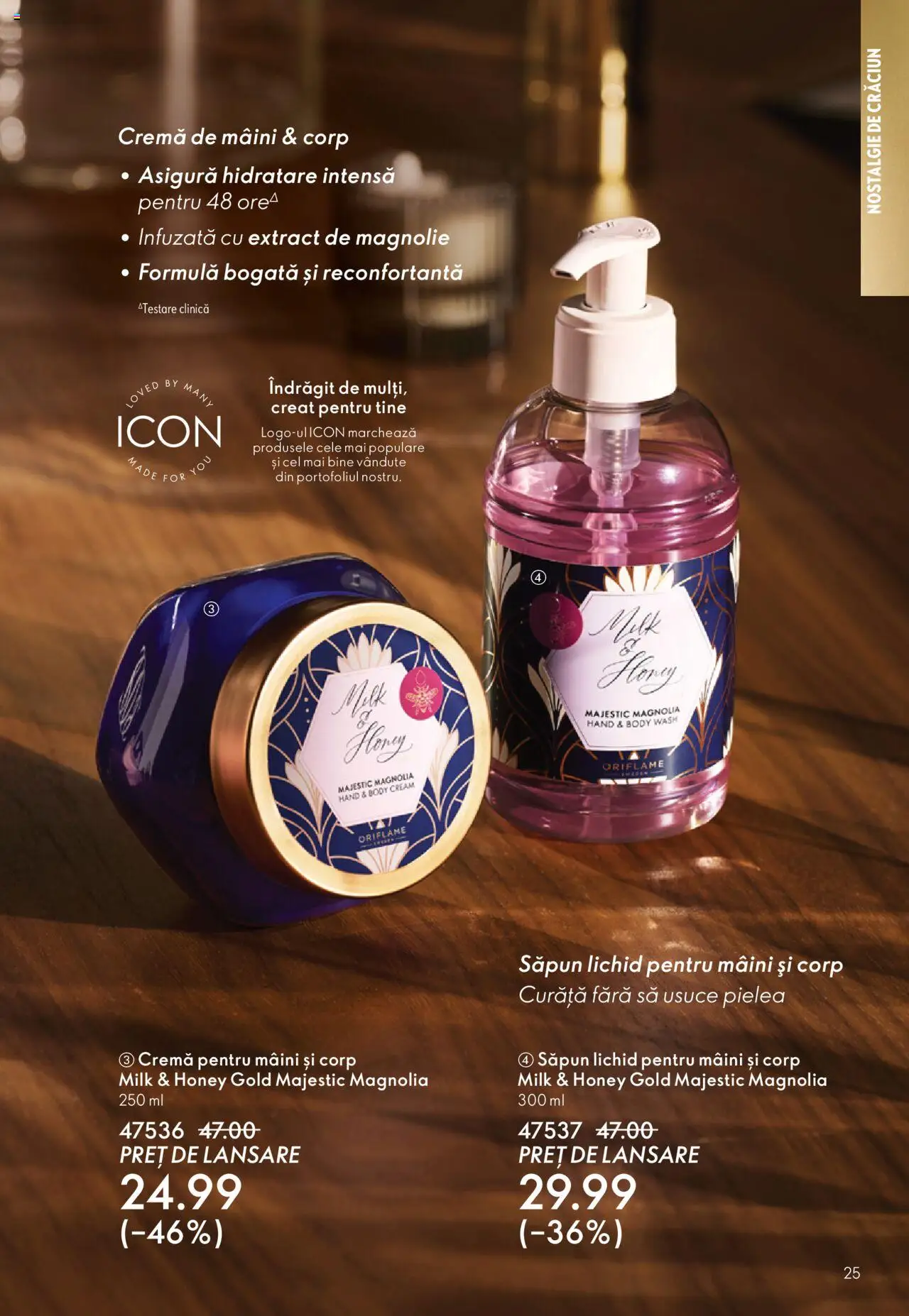 Catalog Oriflame 12 Noiembrie - 1 Decembrie 2025 | Pagina 25 | Produse: Body, Cremă, Săpun, Săpun lichid