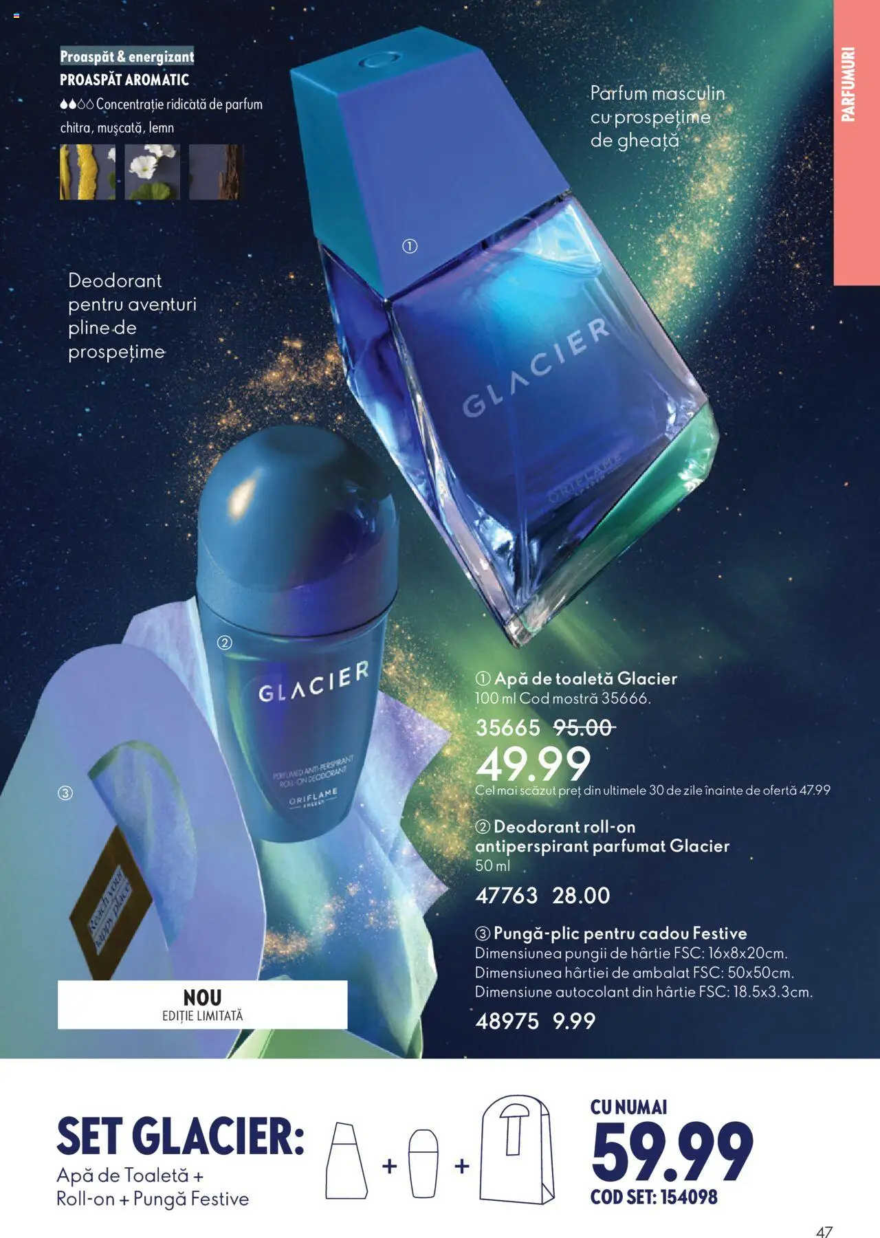Catalog Oriflame 12 Noiembrie - 1 Decembrie 2025 | Pagina 47 | Produse: Toaletă, Apă de toaletă, Deodorant, Antiperspirant