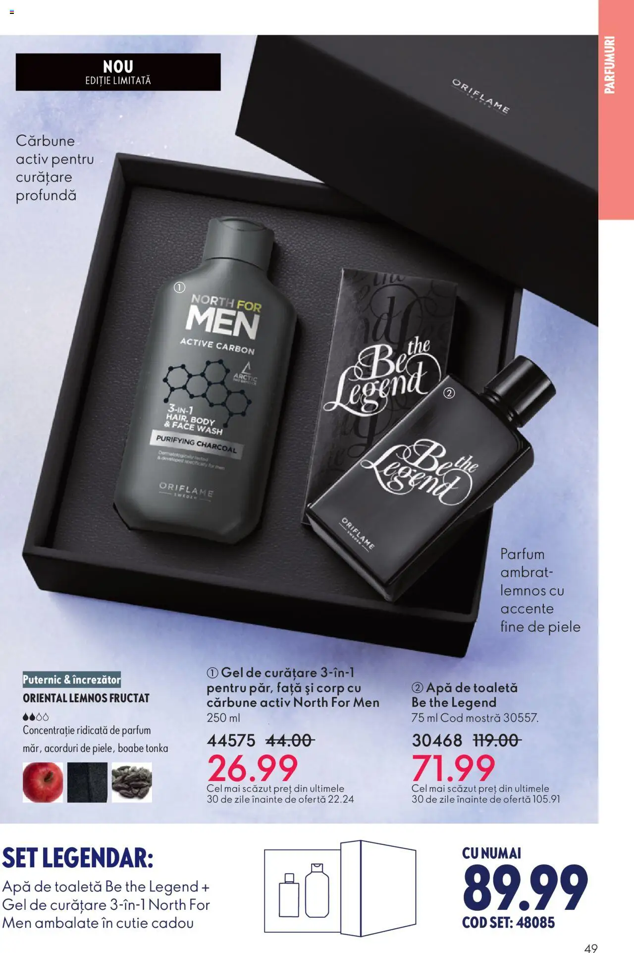 Catalog Oriflame 12 Noiembrie - 1 Decembrie 2025 | Pagina 49 | Produse: Gel de curățare, Cutie, Toaletă, Parfum