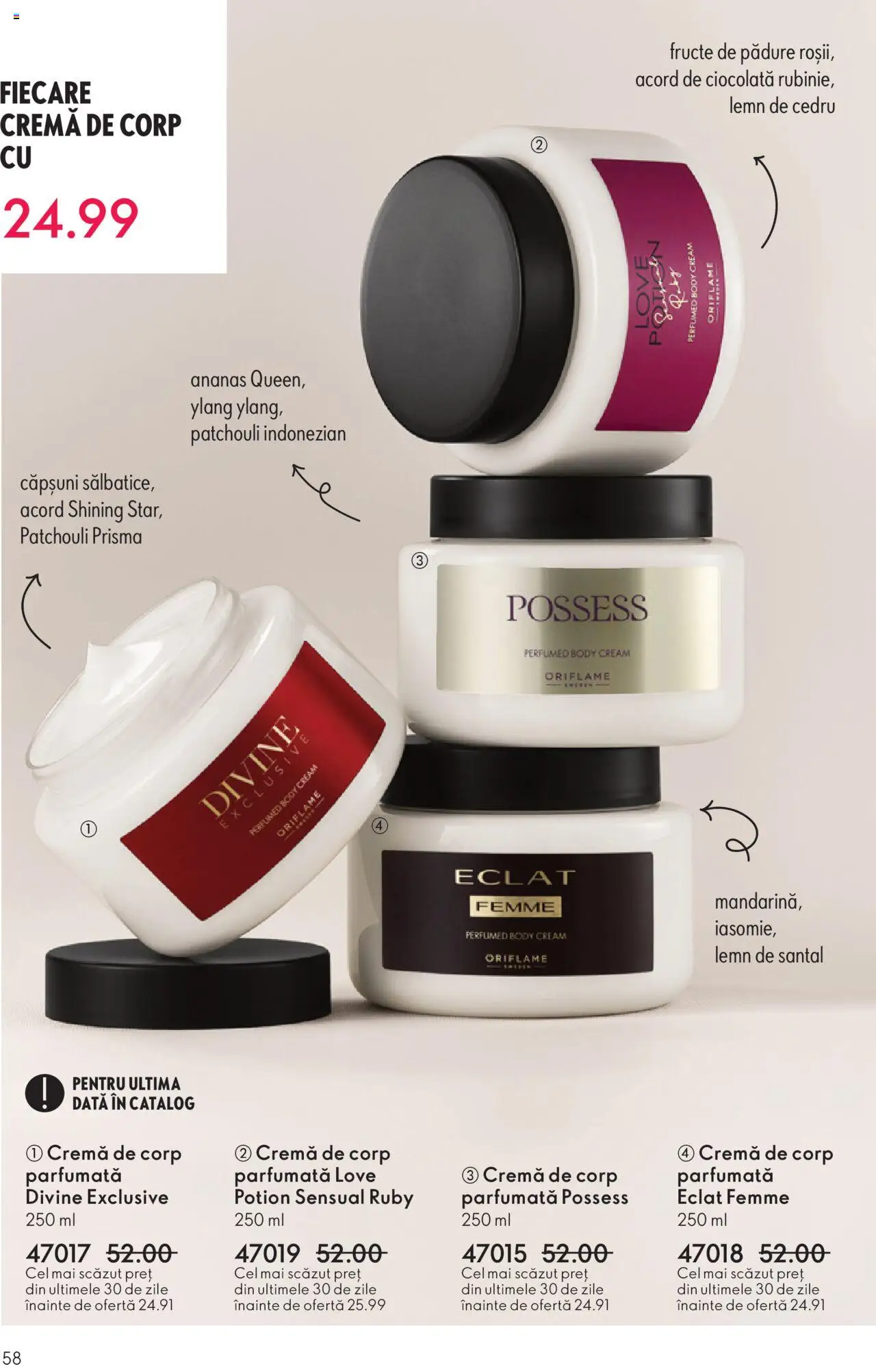 Catalog Oriflame 12 Noiembrie - 1 Decembrie 2025 | Pagina 58 | Produse: Body, Ciocolată, Căpșuni, Fructe