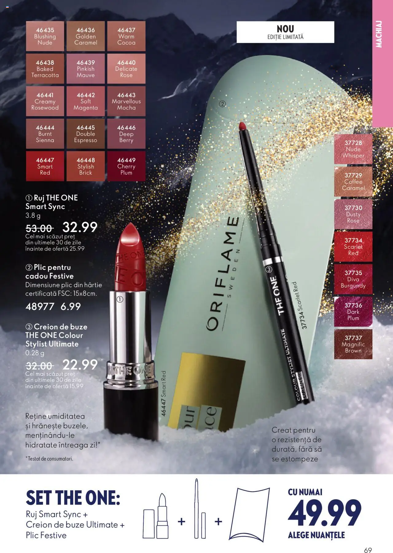 Catalog Oriflame 12 Noiembrie - 1 Decembrie 2025 | Pagina 69 | Produse: Machiaj, Ruj