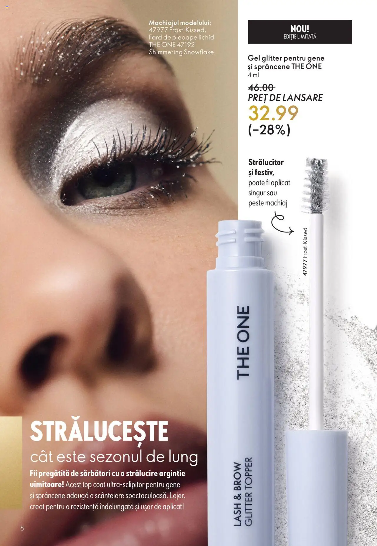 Catalog Oriflame 12 Noiembrie - 1 Decembrie 2025 | Pagina 8 | Produse: Top coat, Machiaj, Fard de pleoape, Topper