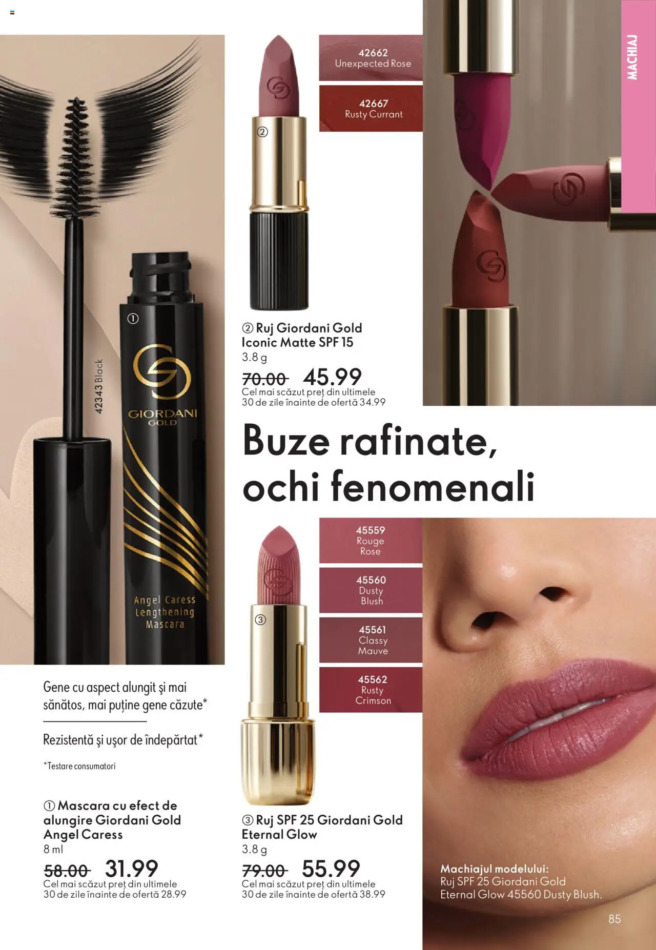 Catalog Oriflame 12 Noiembrie - 1 Decembrie 2025 | Pagina 85 | Produse: Machiaj, Mascara, Ruj
