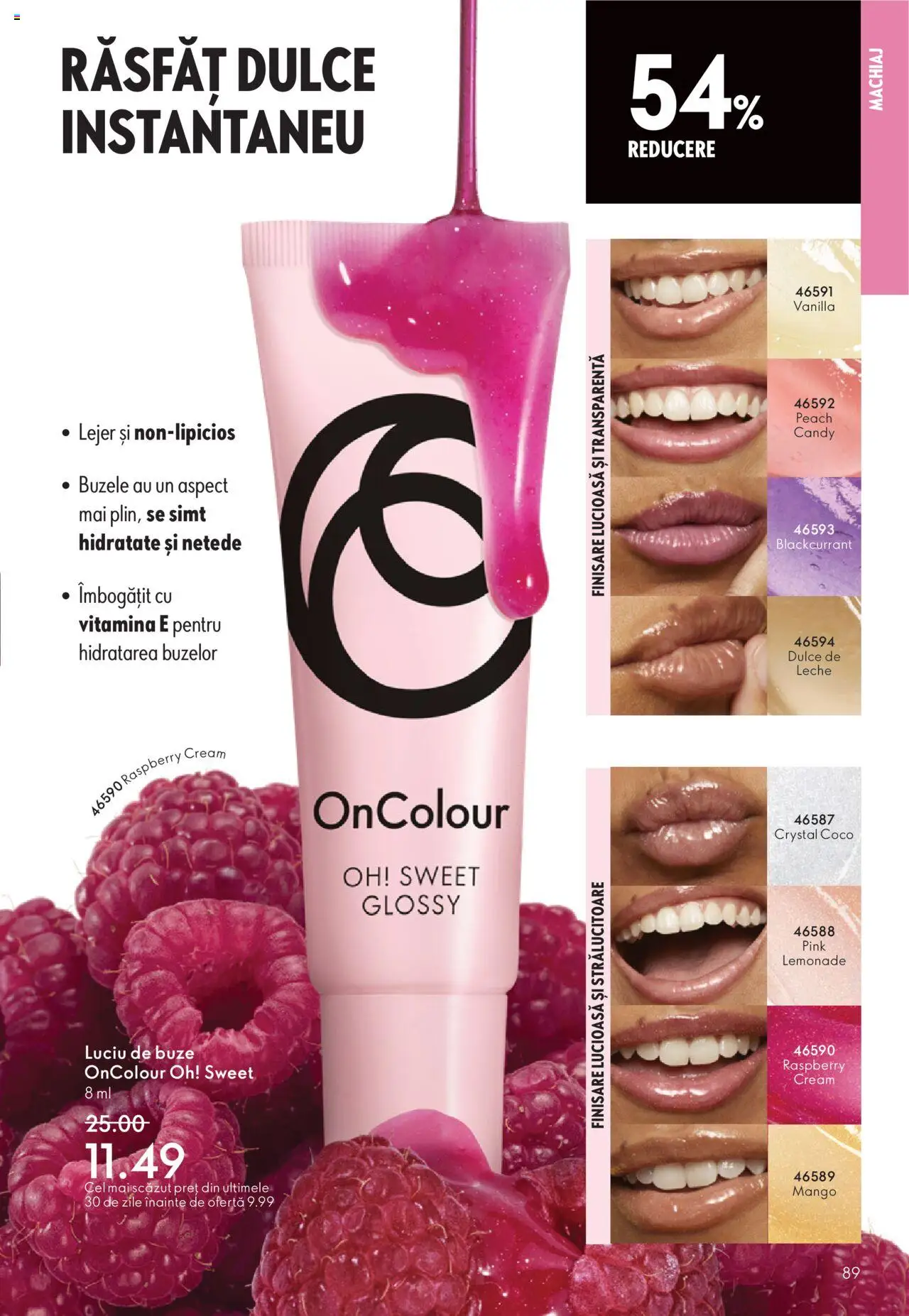 Catalog Oriflame 12 Noiembrie - 1 Decembrie 2025 | Pagina 89 | Produse: Machiaj, Luciu de buze, Mango