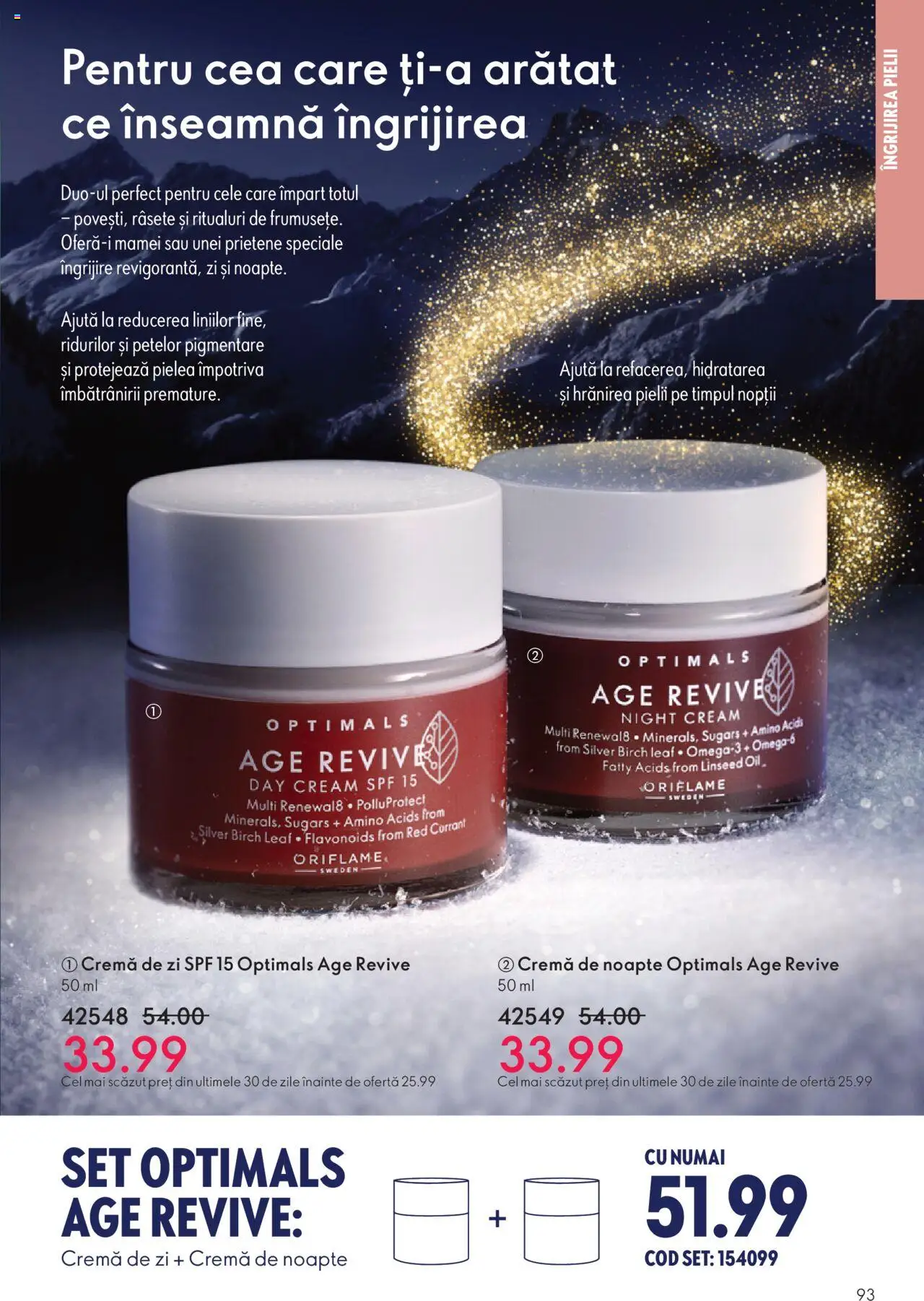 Catalog Oriflame 12 Noiembrie - 1 Decembrie 2025 | Pagina 93 | Produse: Cremă de zi, Cremă de noapte, Cremă