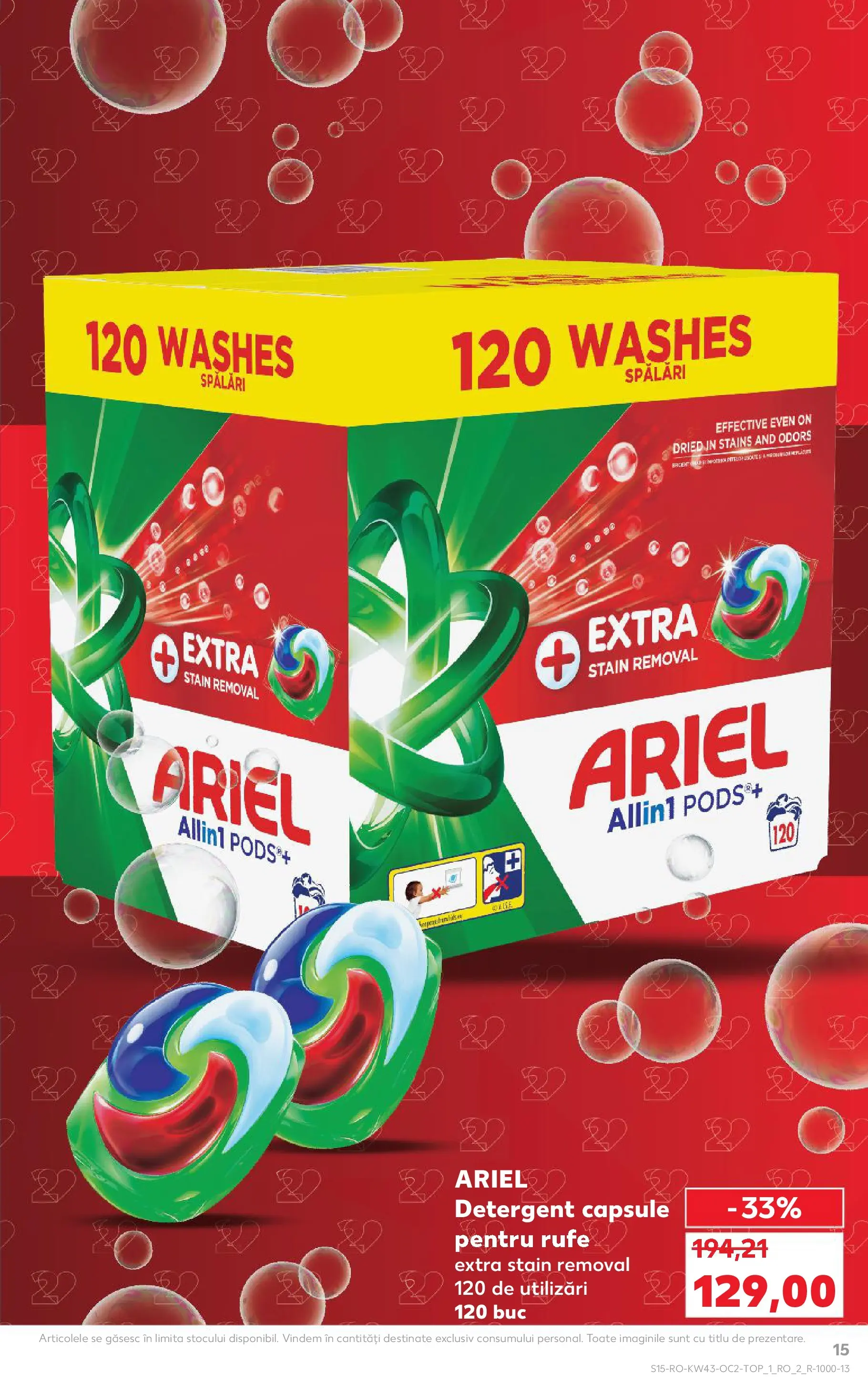 Catalog Kaufland 22 - 27 Octombrie 2025 | Pagina 15 | Produse: Detergent