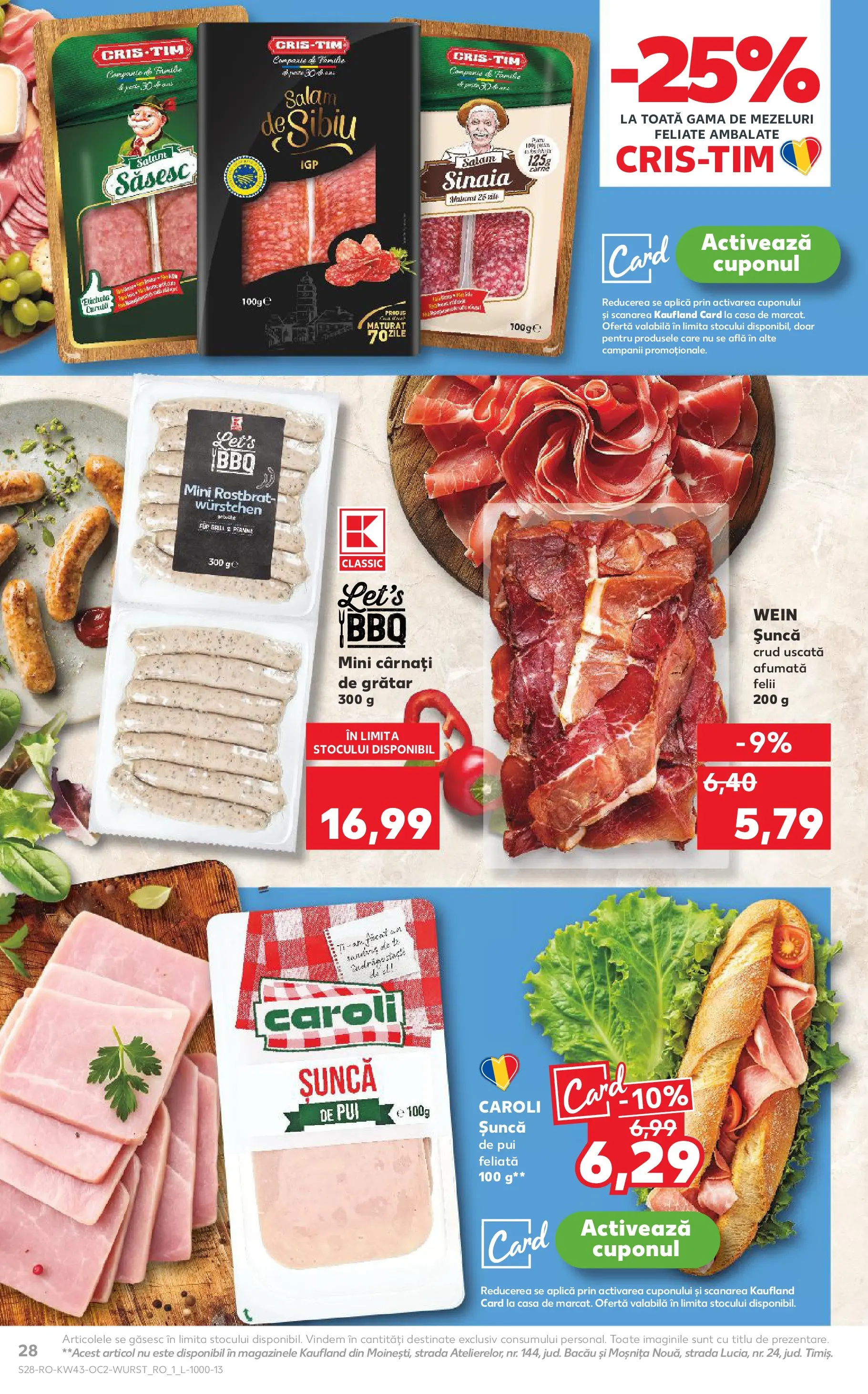 Catalog Kaufland 22 - 27 Octombrie 2025 | Pagina 28 | Produse: Grătar, Hacıyatmaz Kedi Oyuncağı, Șuncă, Paste